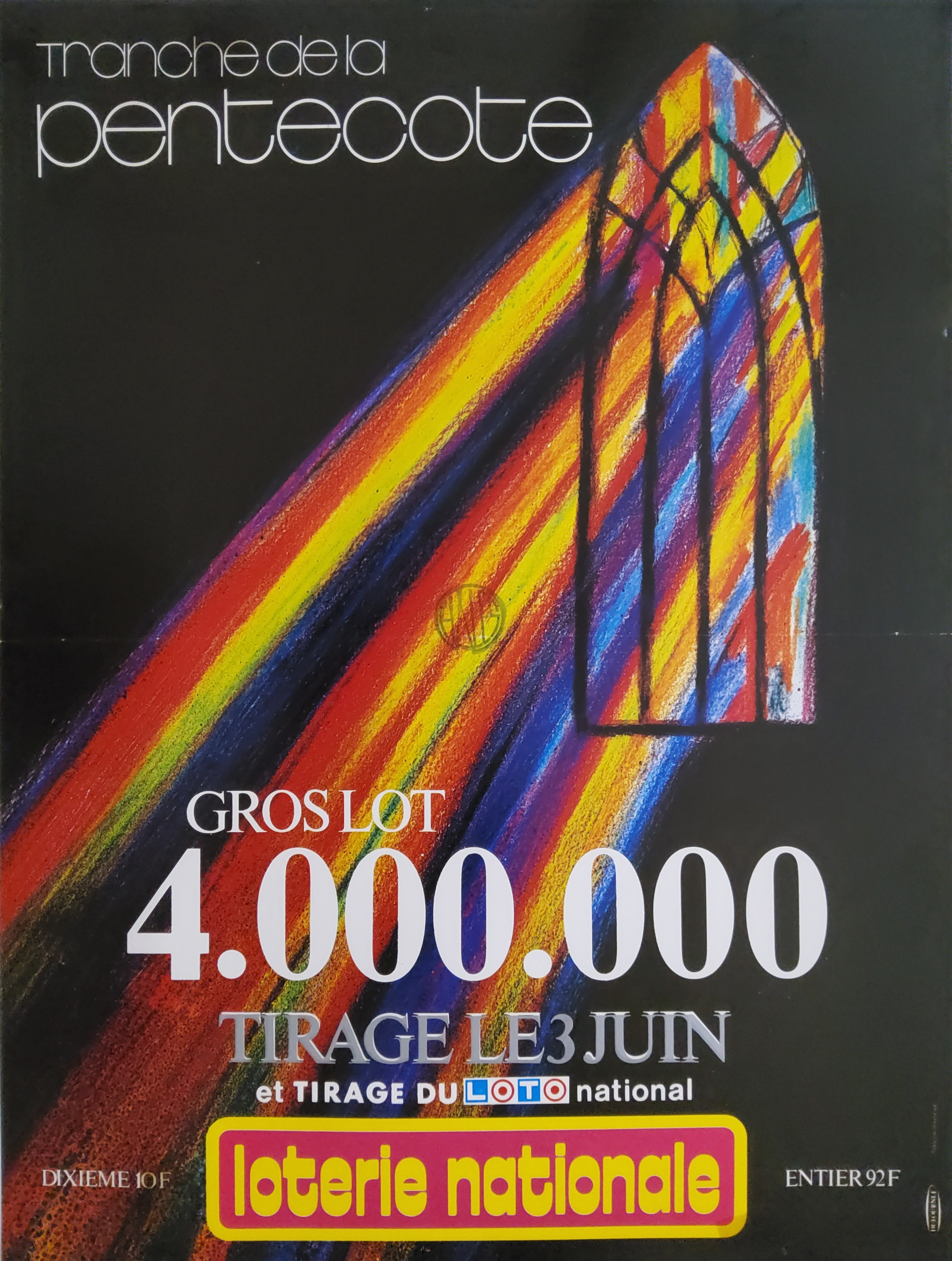 Loterie nationale - Tranche de la Pentecôte - 3 juin