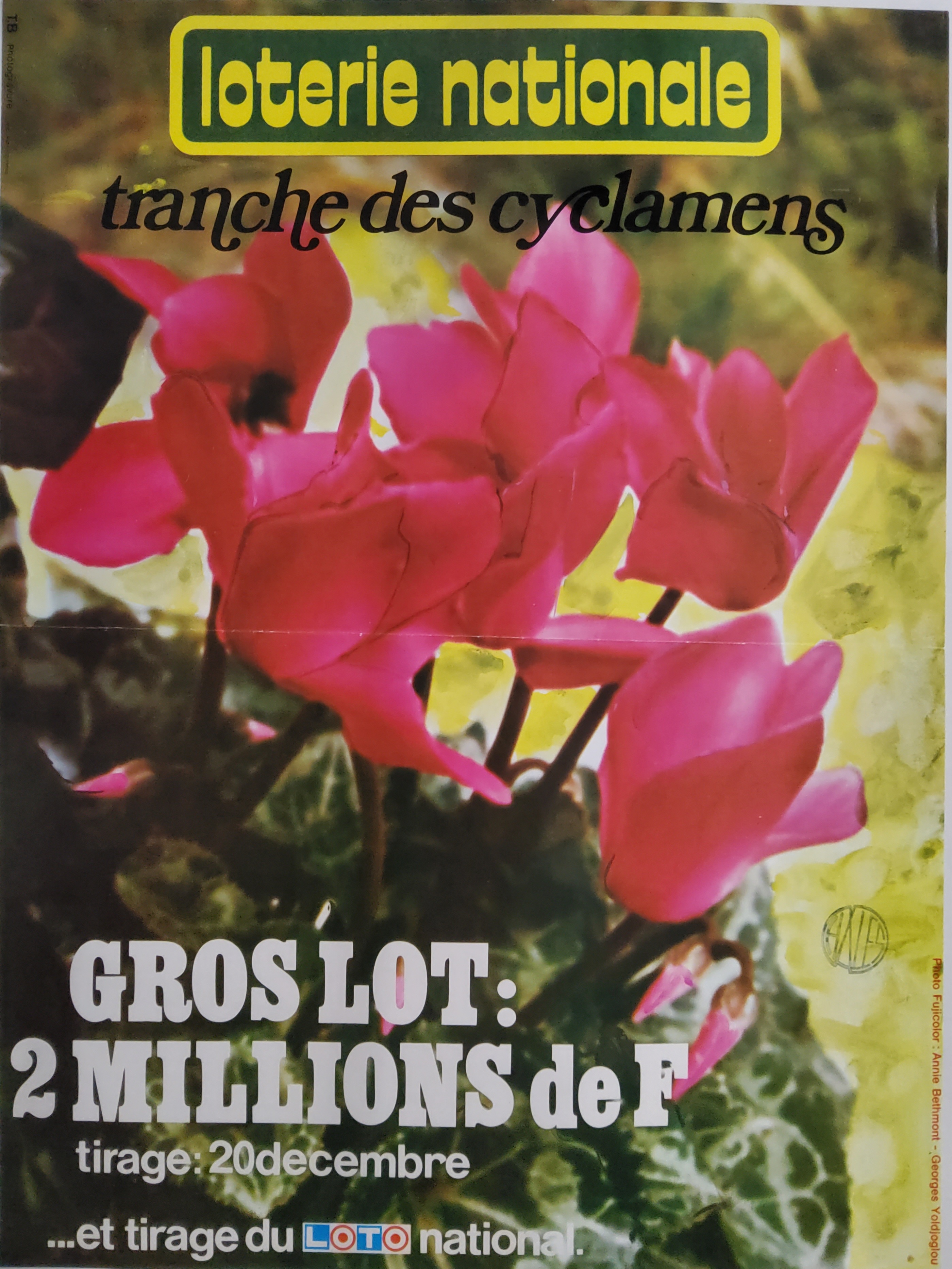 Loterie nationale - Tranche des cyclamens - 20 décembre