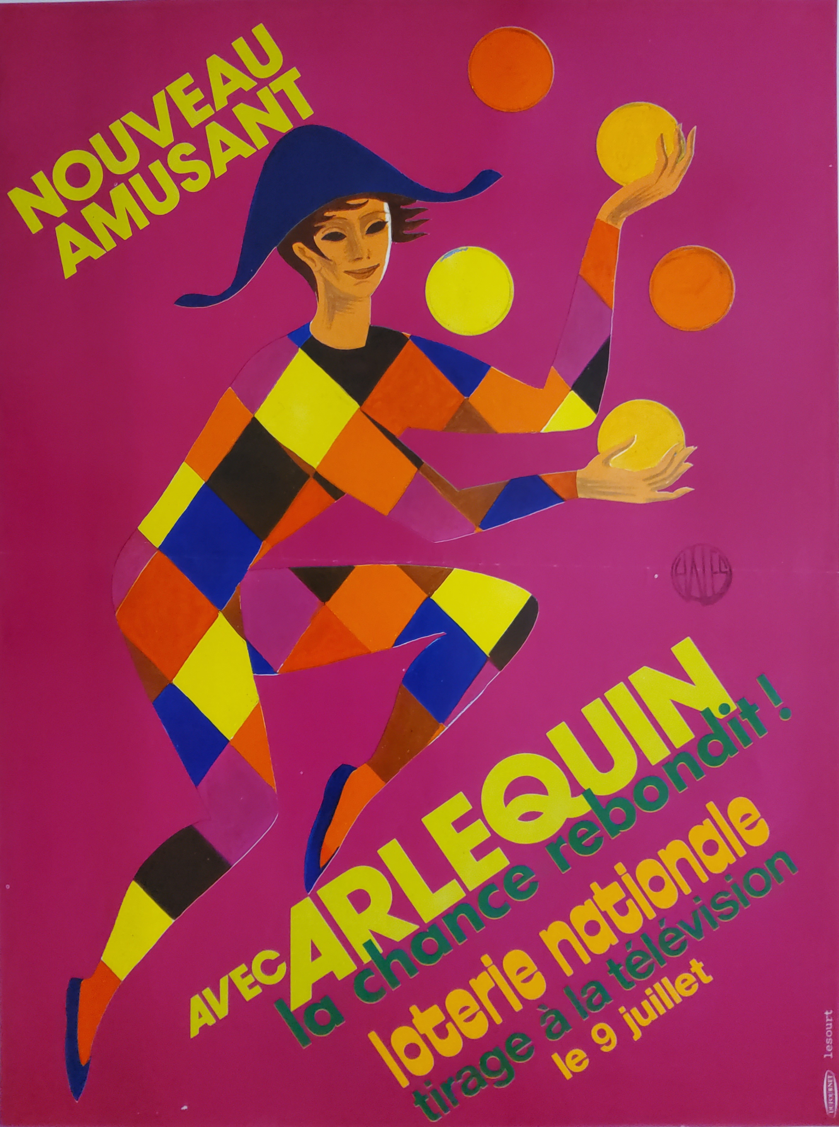 Loterie nationale - Arlequin - 9 juillet