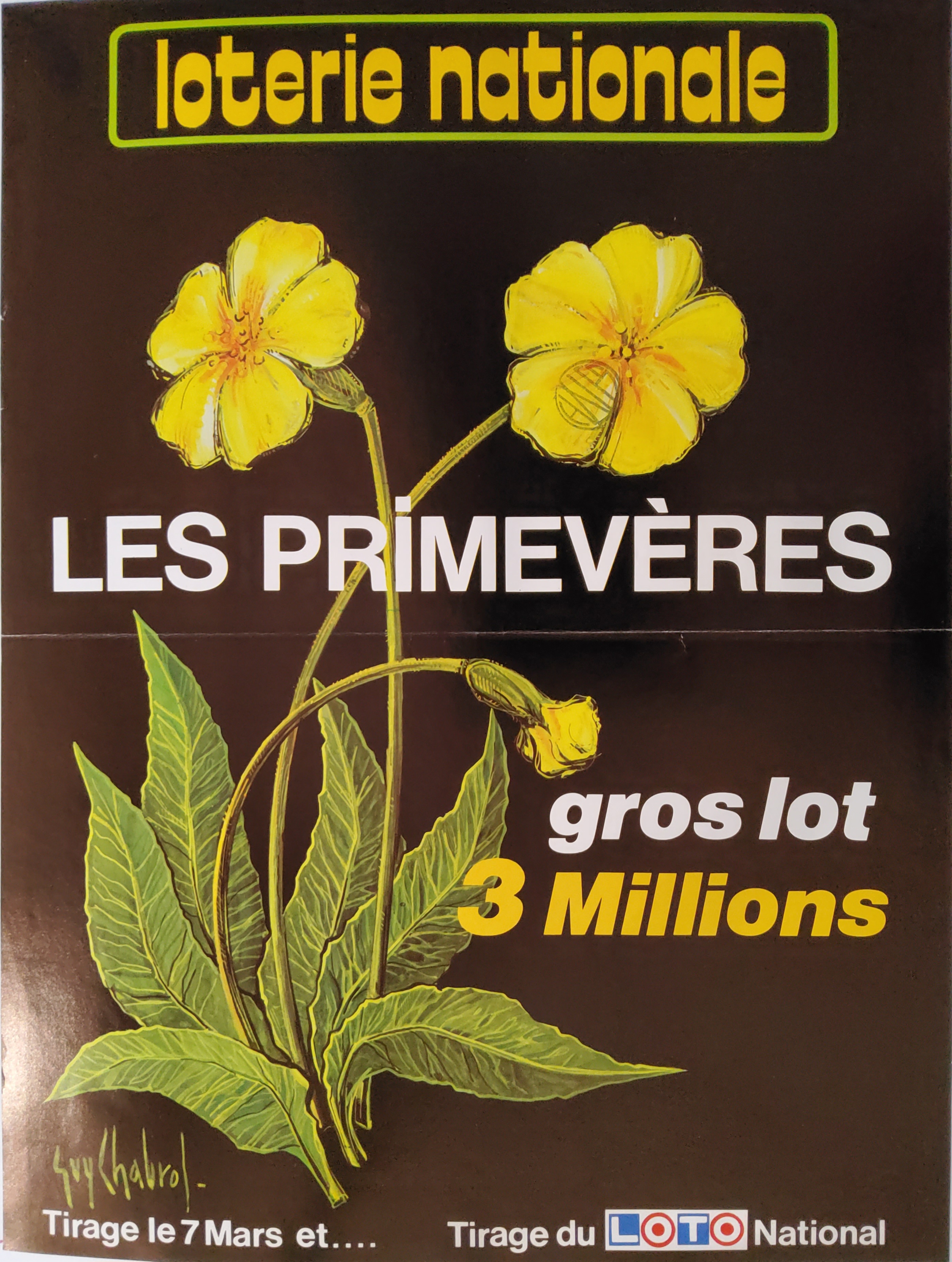 Loterie nationale - Les primevères - 7 mars