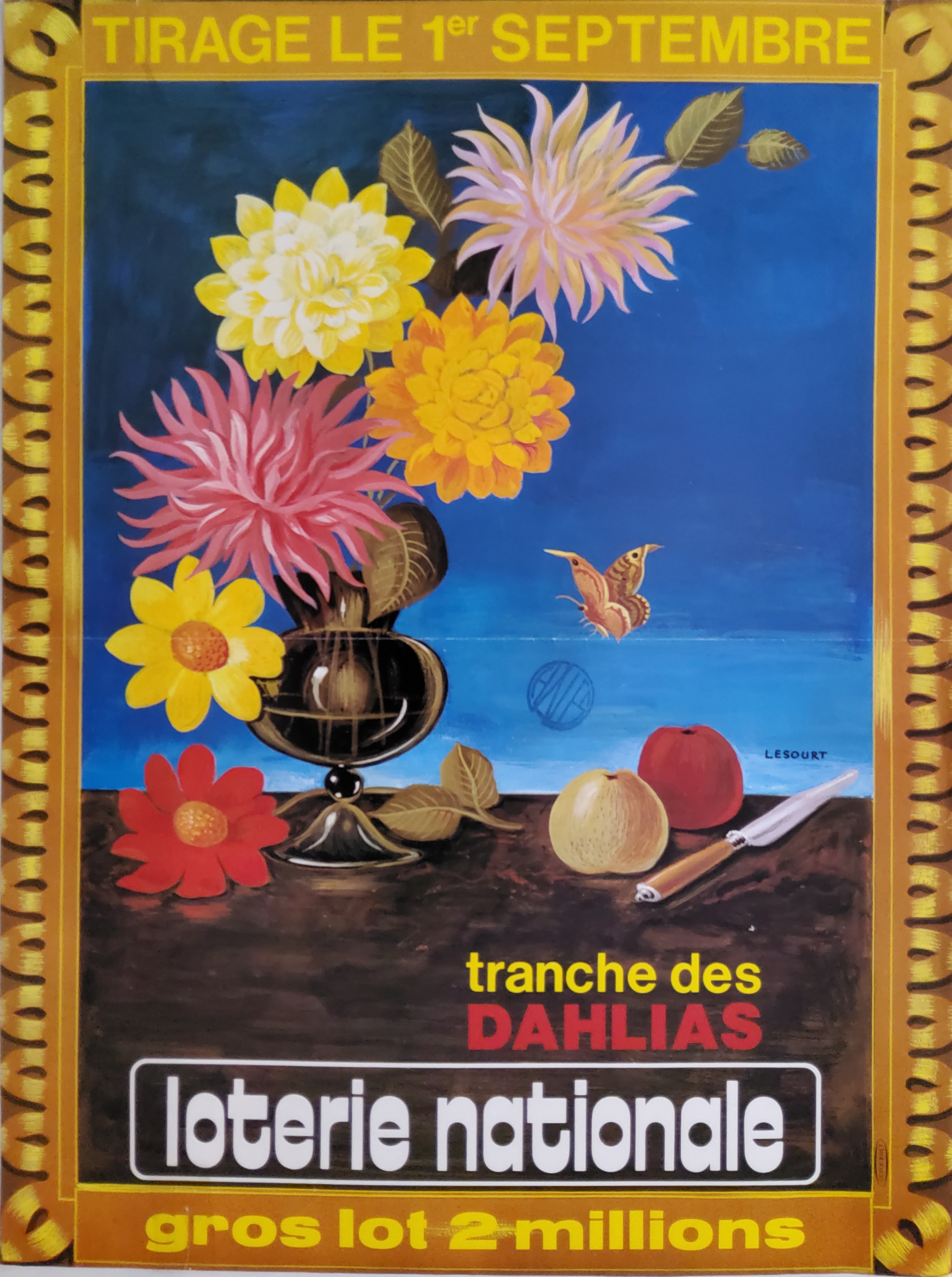Loterie nationale - Tranche des dahlias - 1er septembre