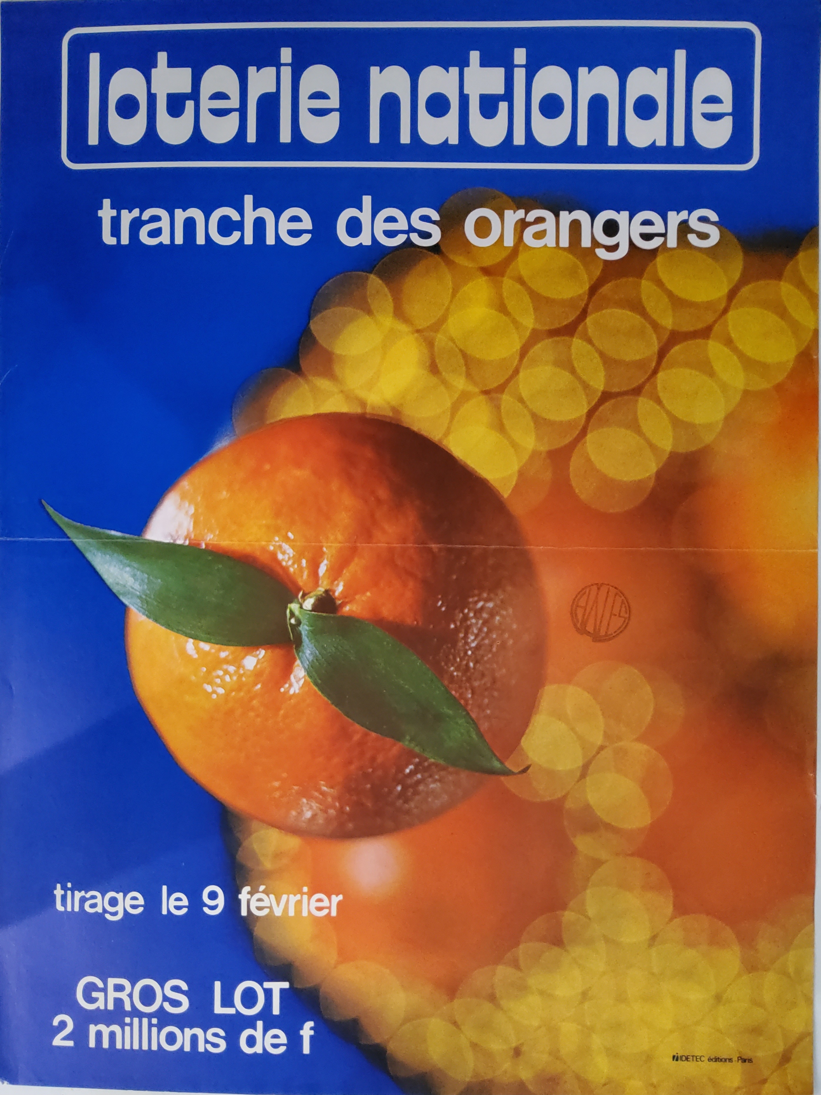 Loterie nationale - Tranche des orangers - 9 février