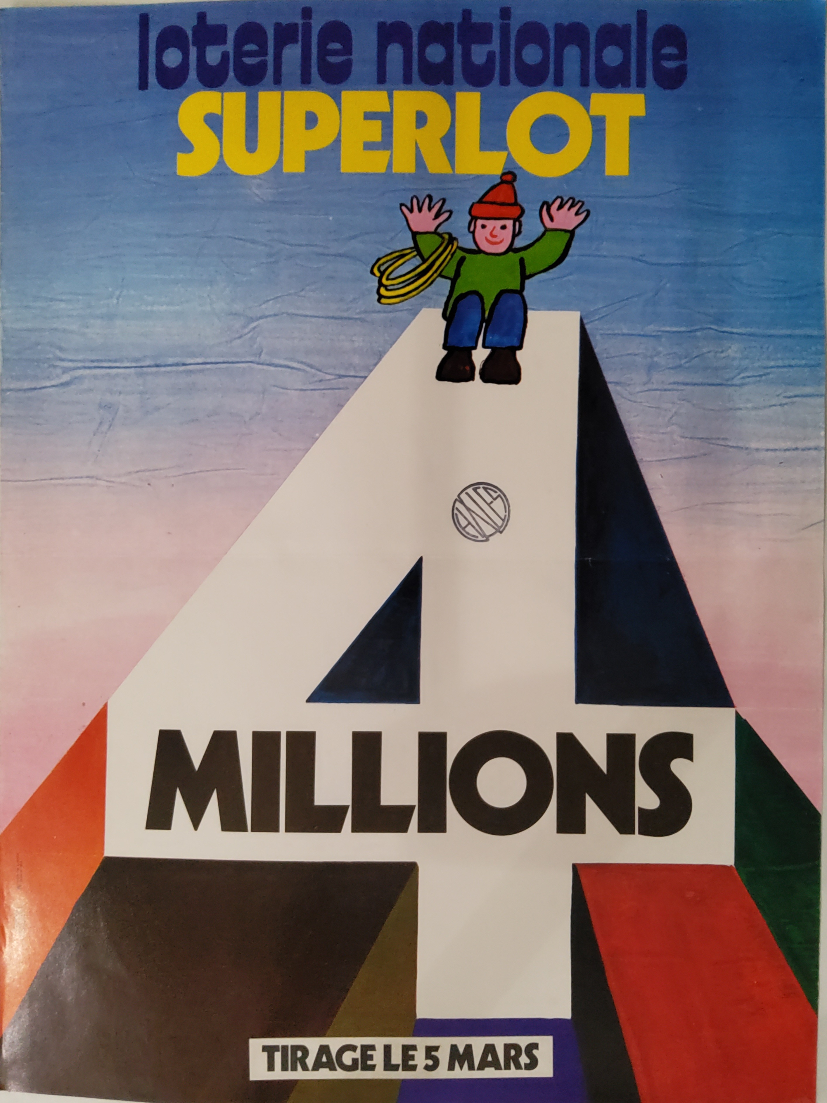 Loterie nationale - Super Lot 4 millions F - 5 mars