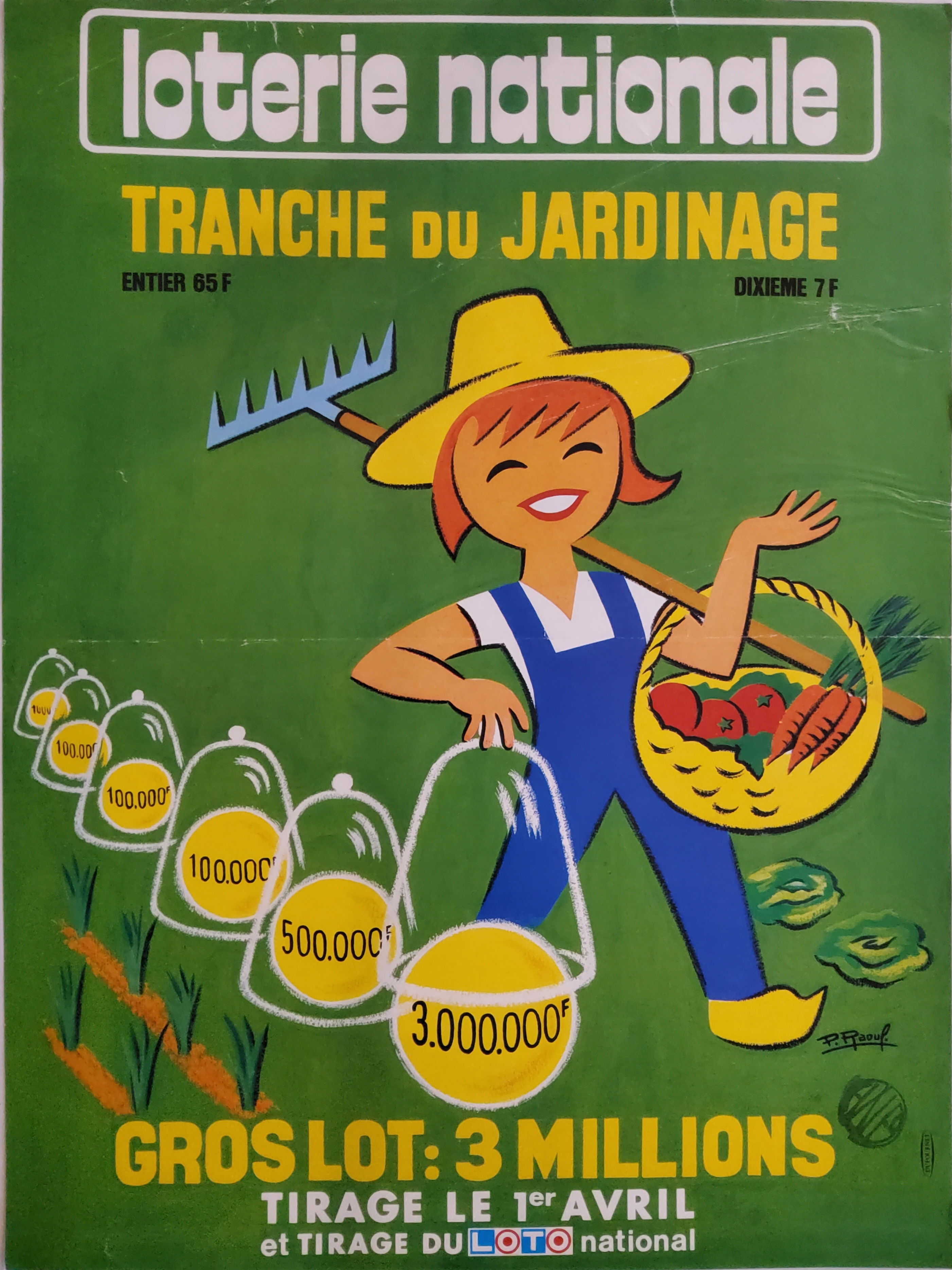 Loterie nationale - Tranche du jardinage - 1er avril