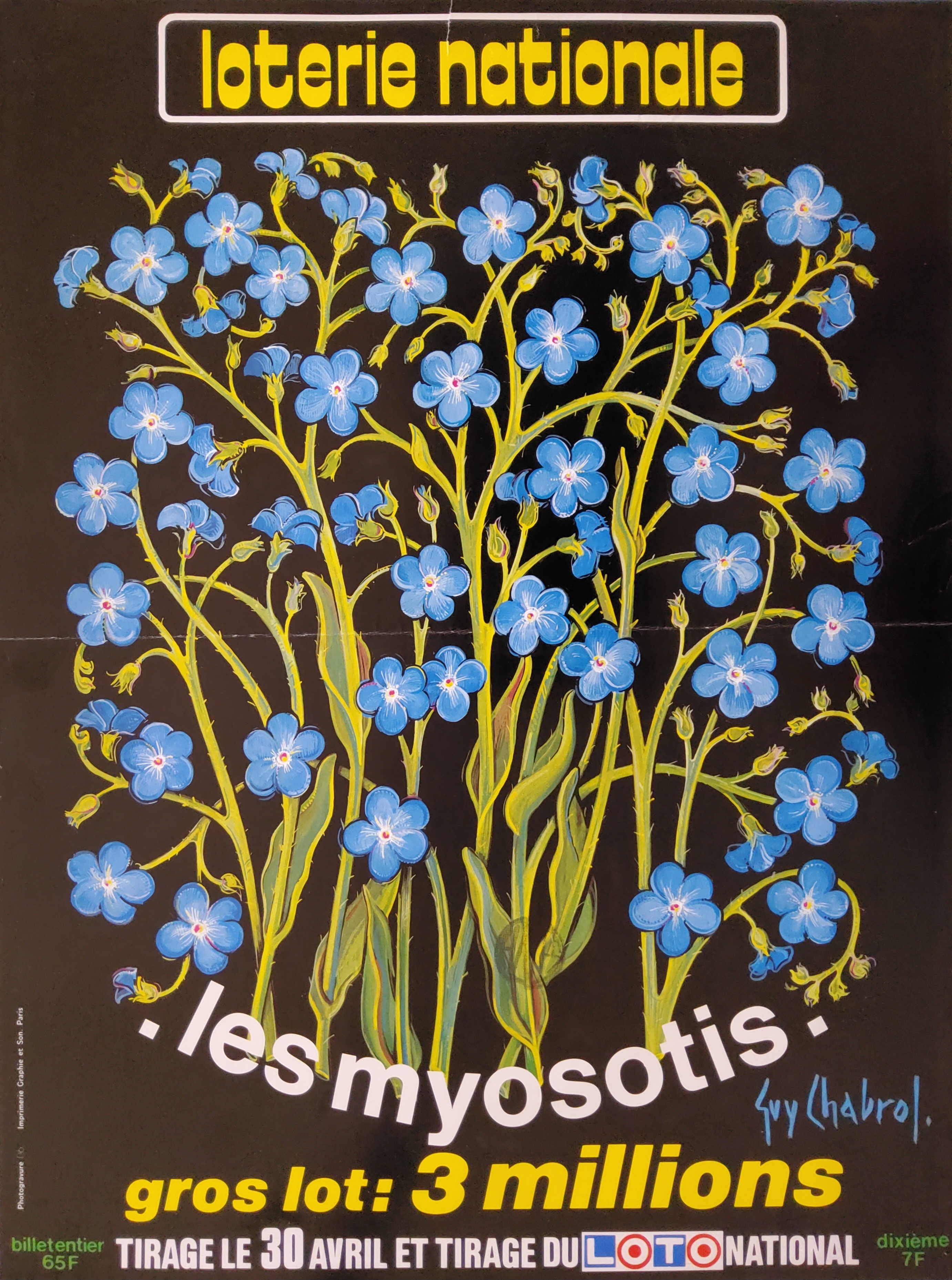 Loterie nationale - Les myosotis - 30 avril