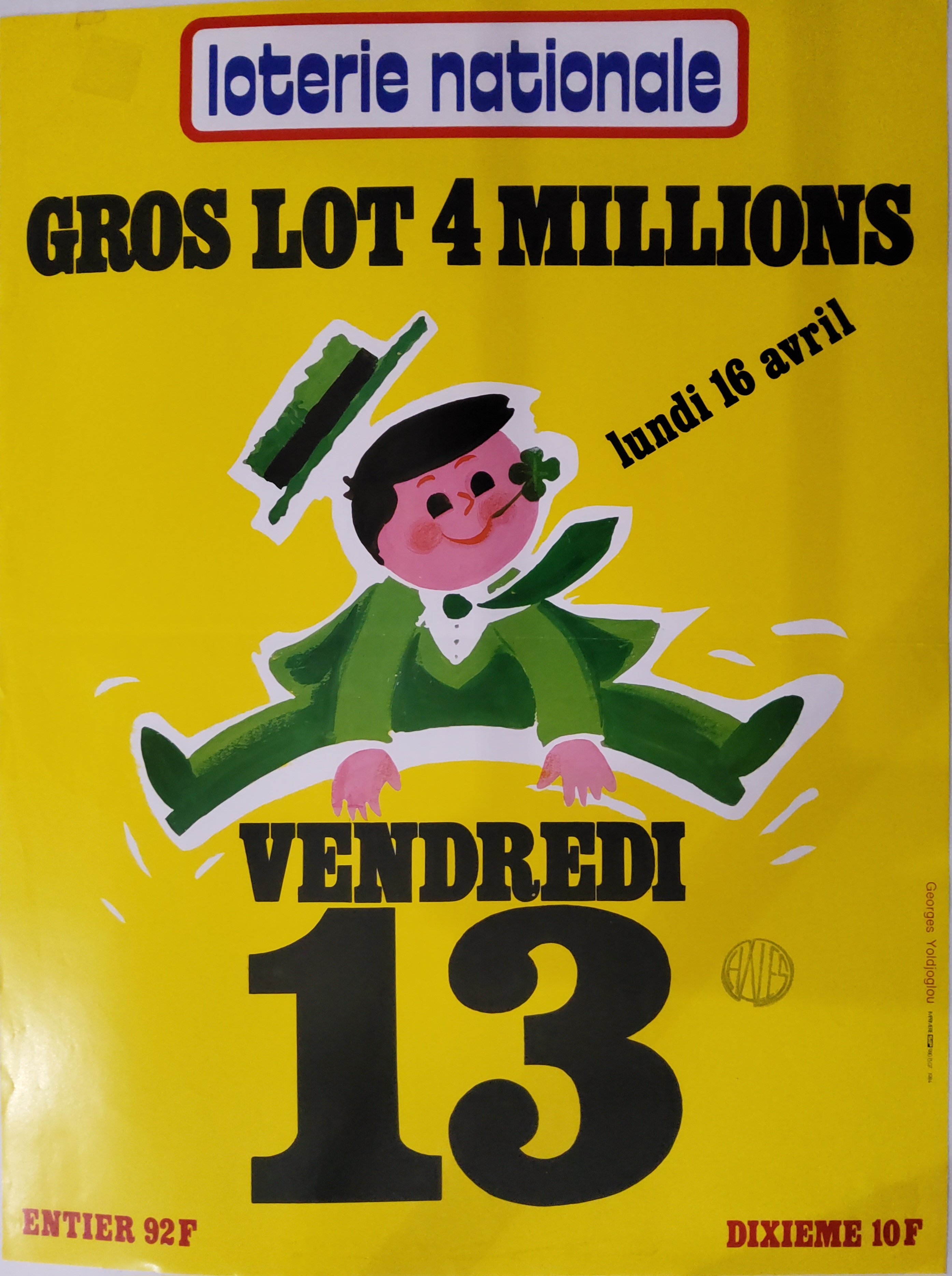 Loterie nationale du vendredi 13 - 16 avril
