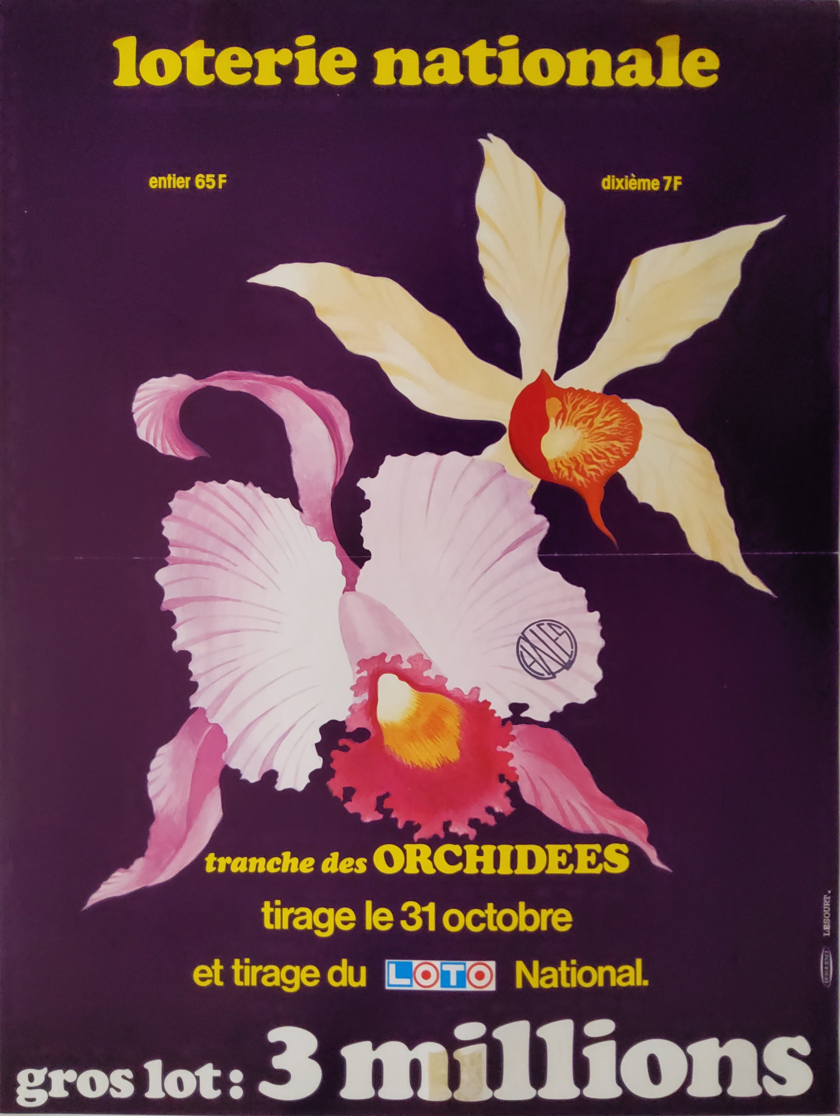 Loterie nationale - Tranche des orchidées - 31 octobre
