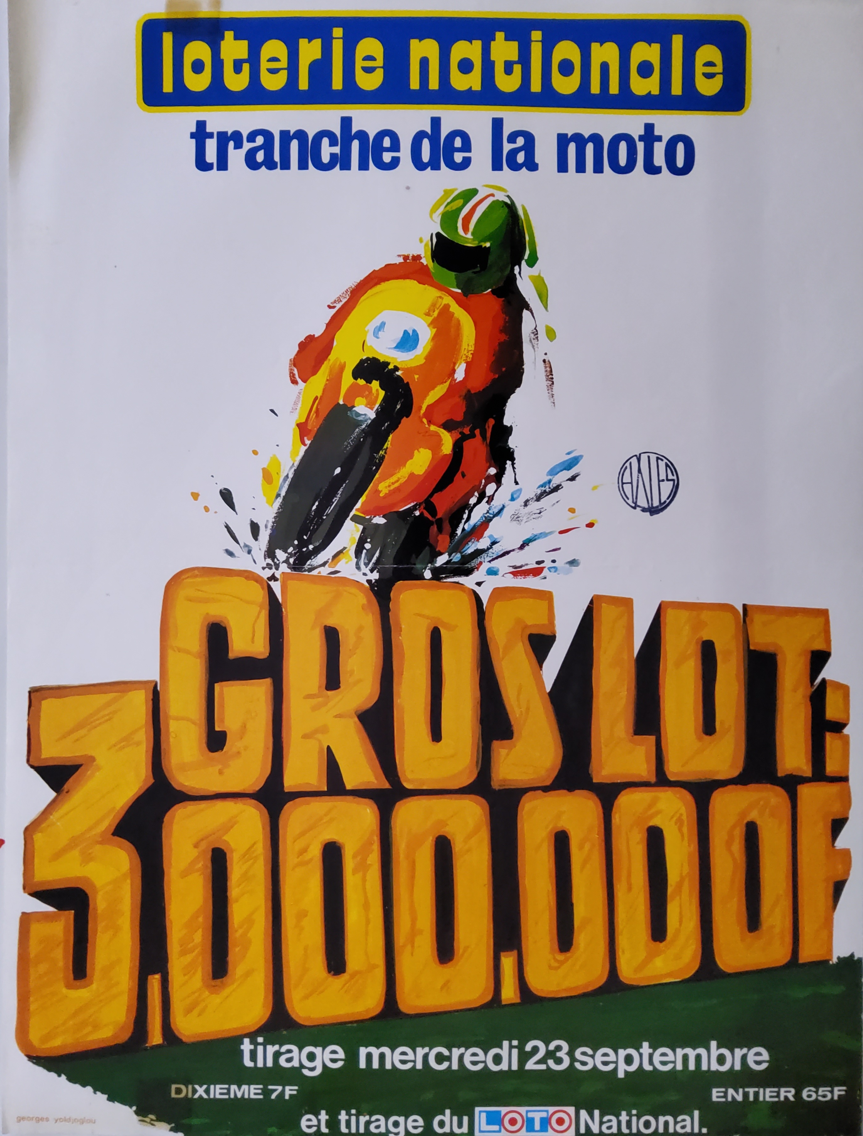 Loterie nationale - Tranche de la moto - 23 septembre