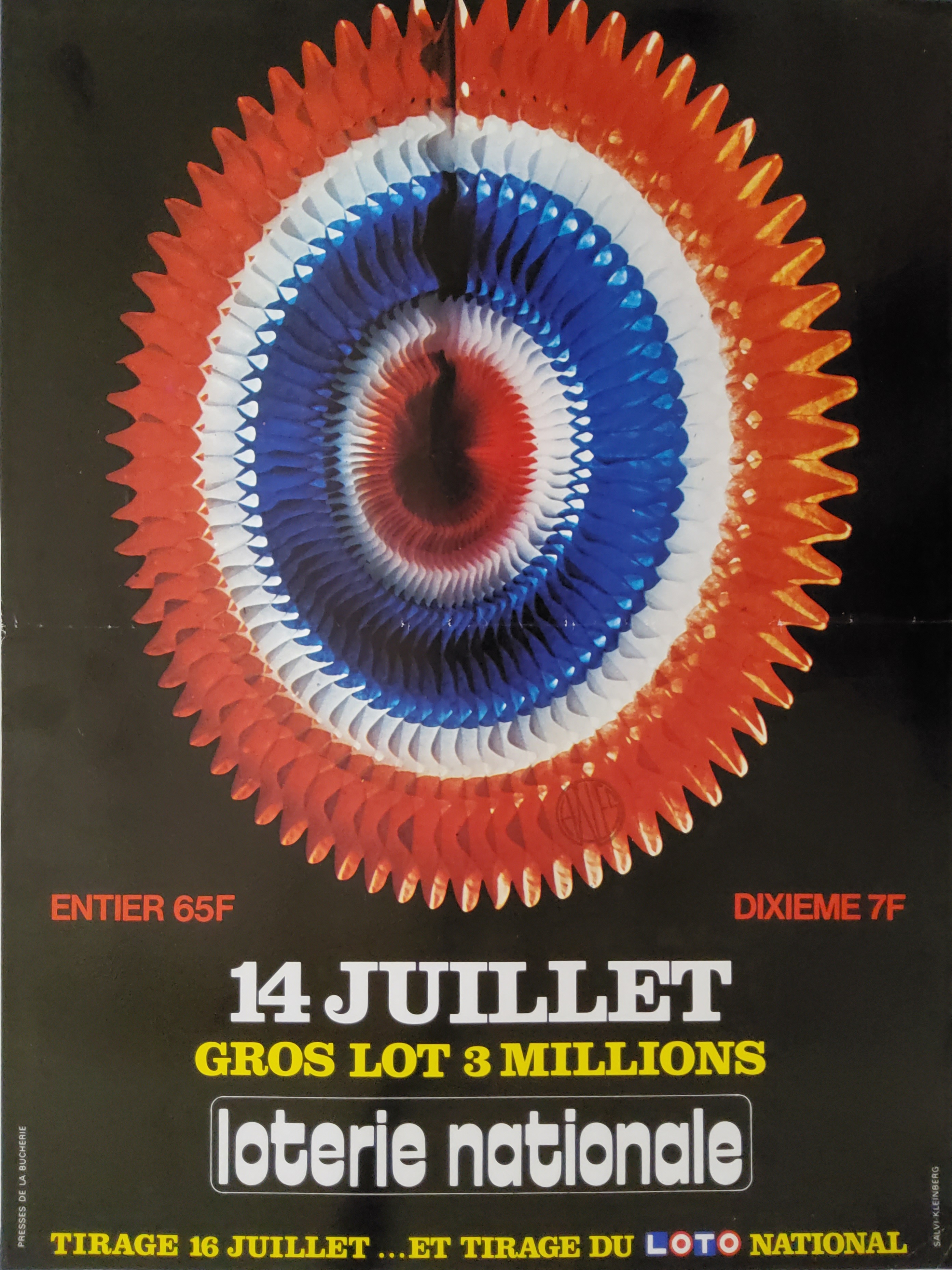 Loterie nationale -du14 juillet - Tirage le 16 juillet