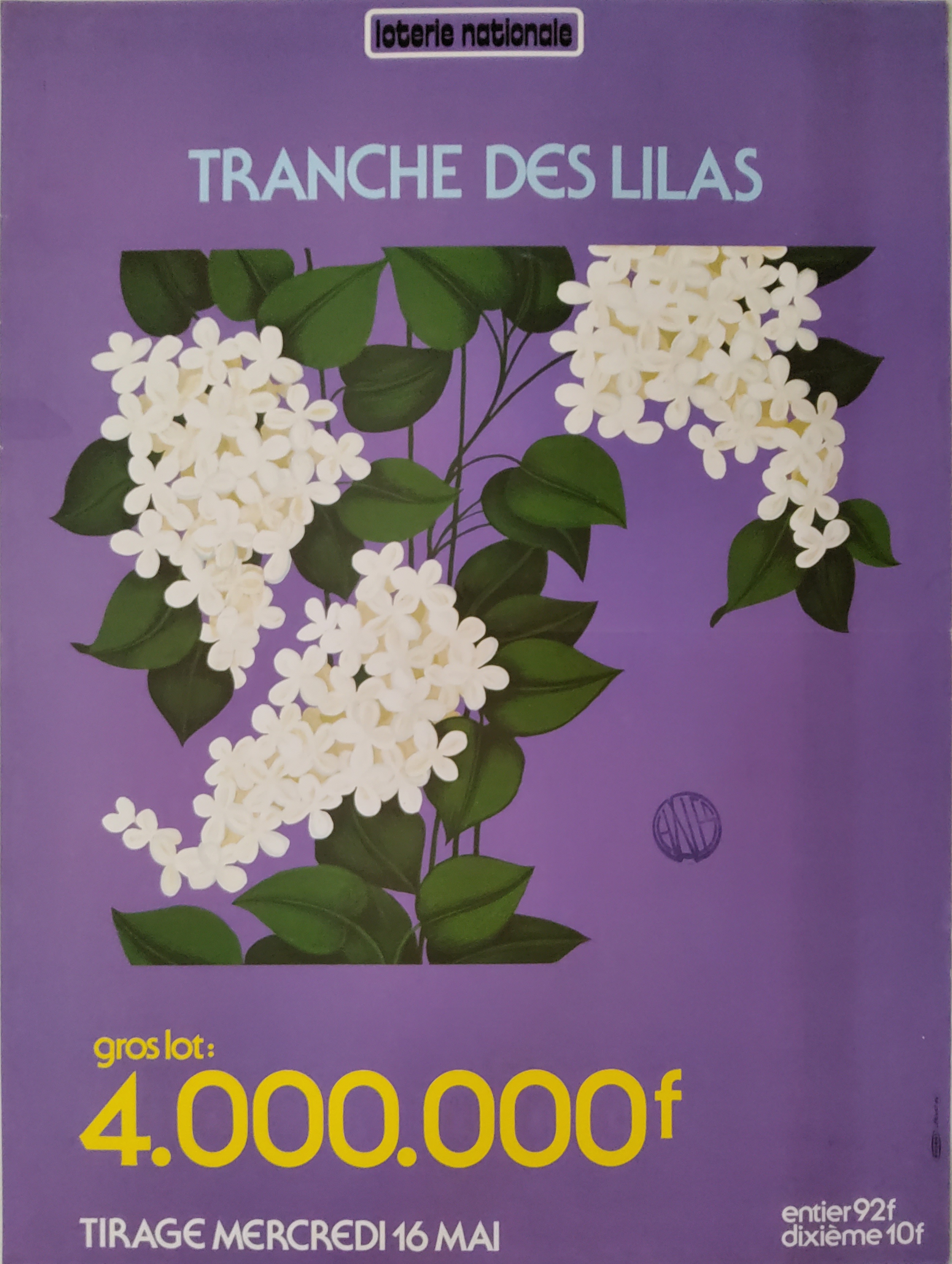 Loterie nationale - Tranche des lilas - 16 mai