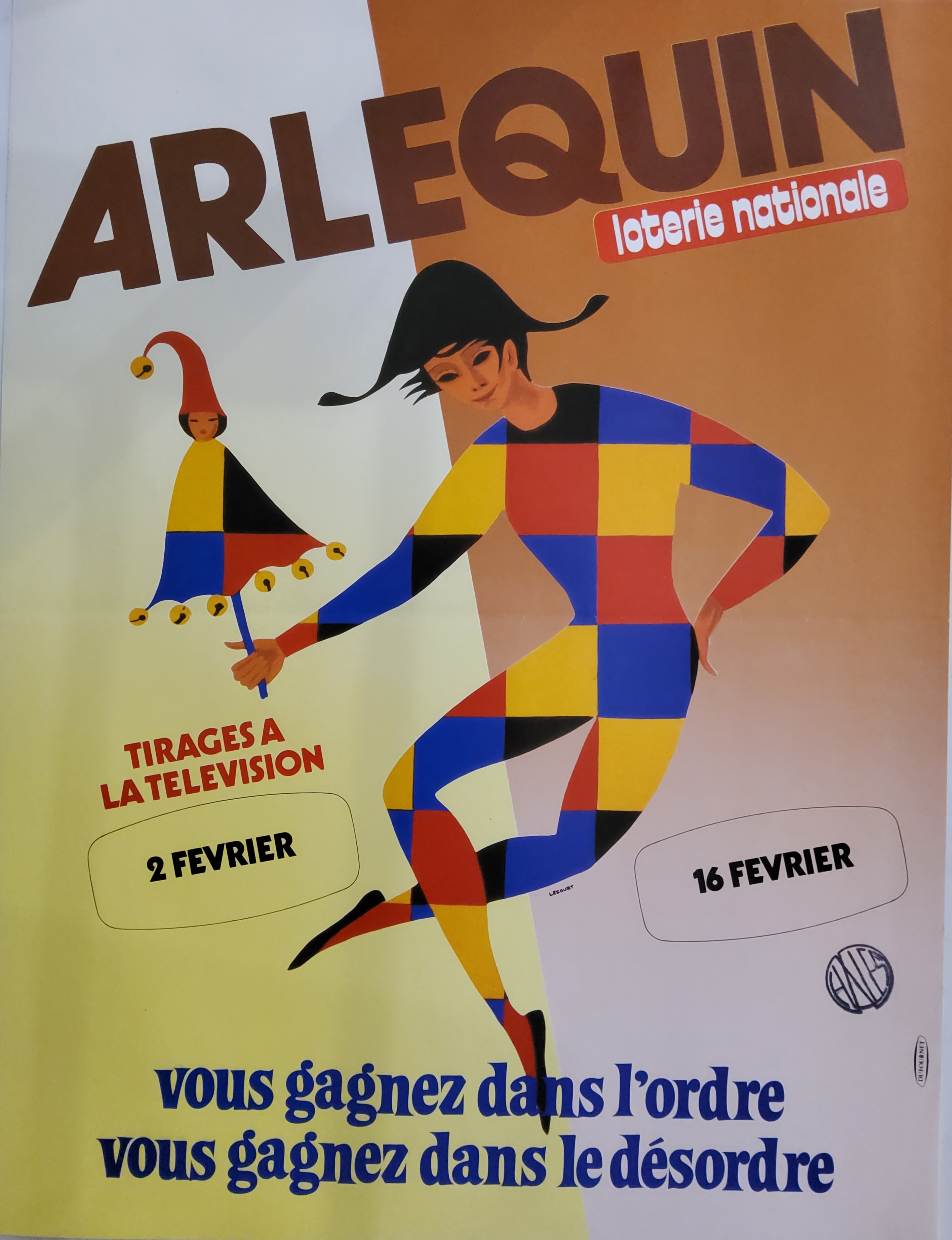 Loterie nationale - Arlequin - 2 et 16 février