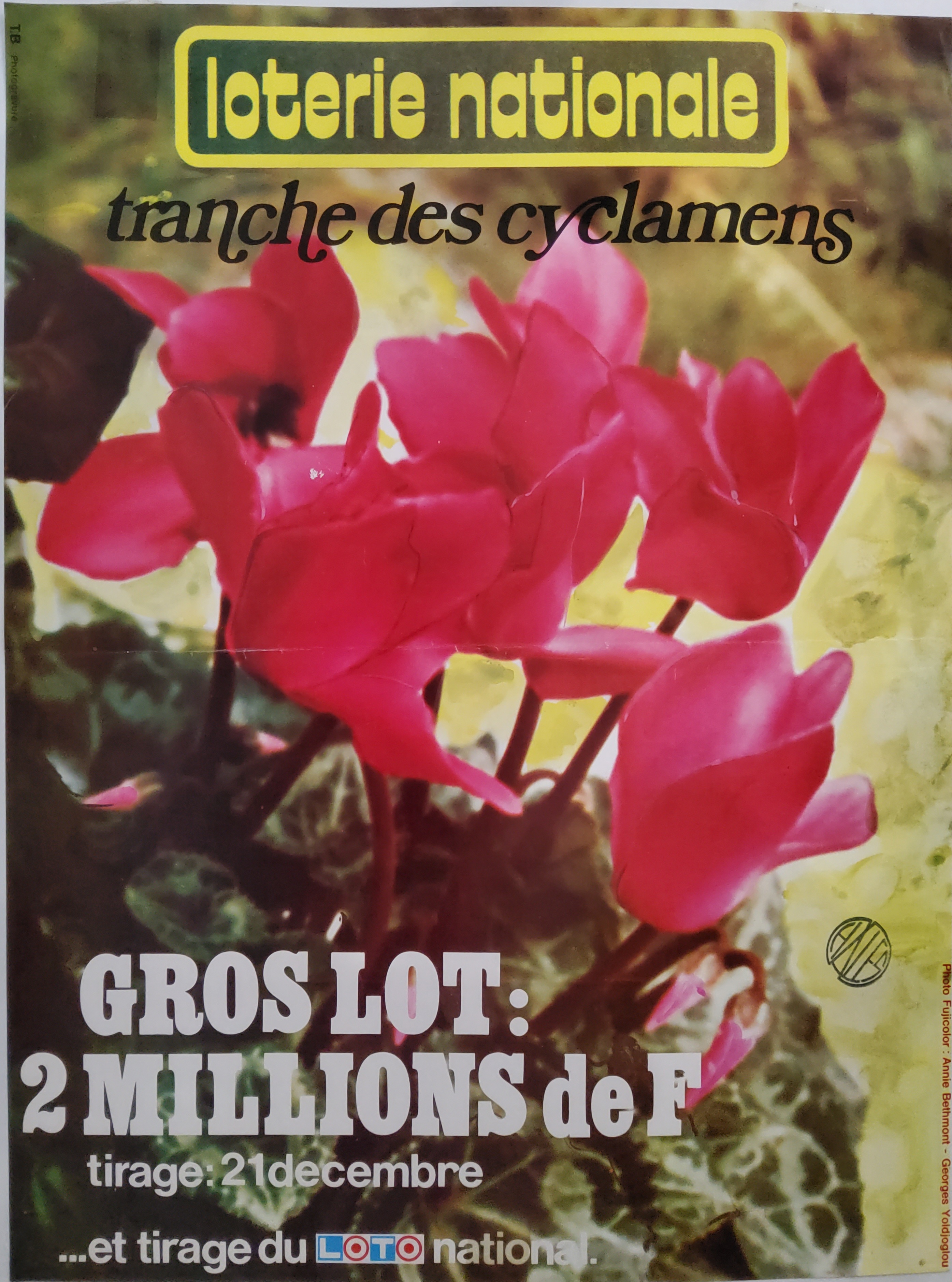 Loterie nationale - Tranche des cyclamens - 21 décembre