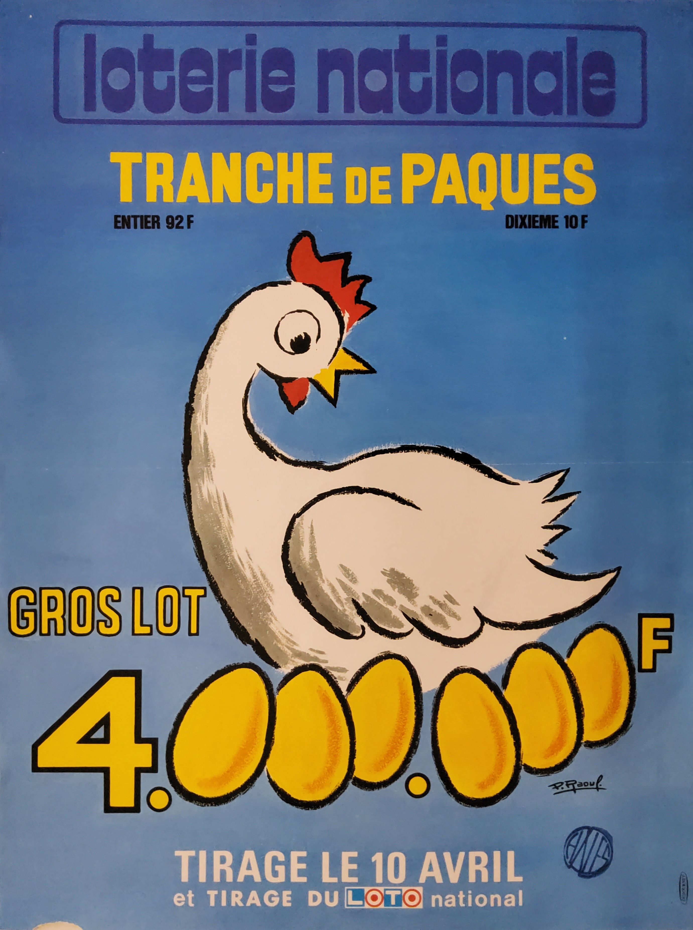 Loterie nationale - Tranche de Pâques - 10 avril