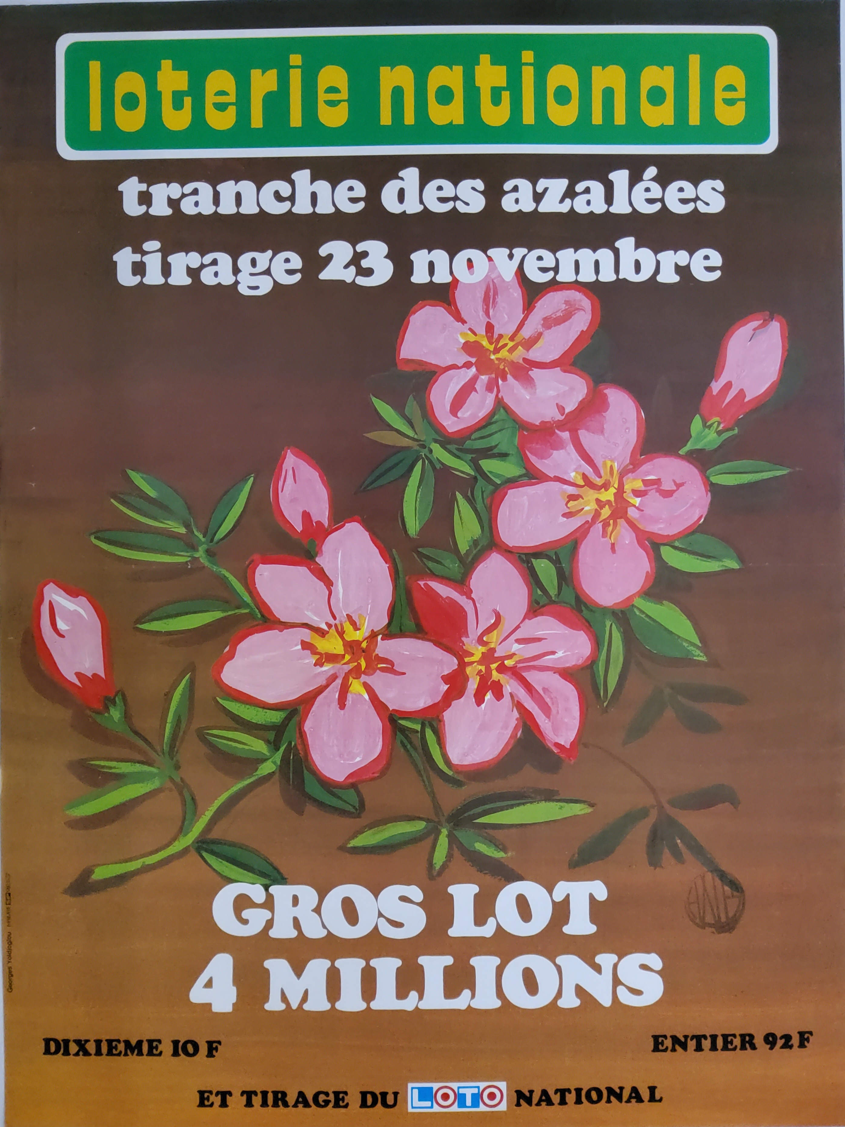 Loterie nationale - Tranche des azalées - 23 novembre