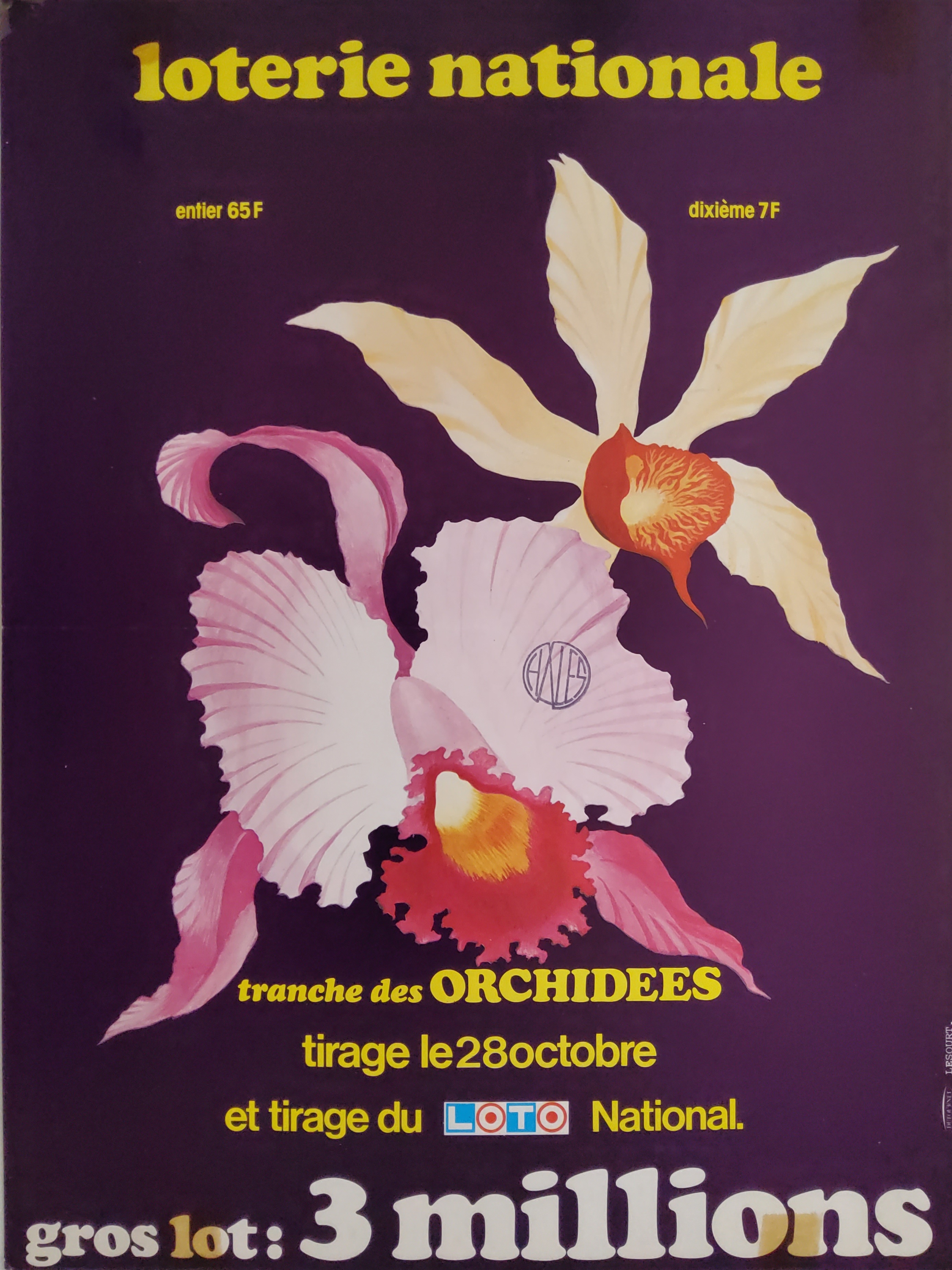 Loterie nationale - Tranche des orchidées - 28 octobre