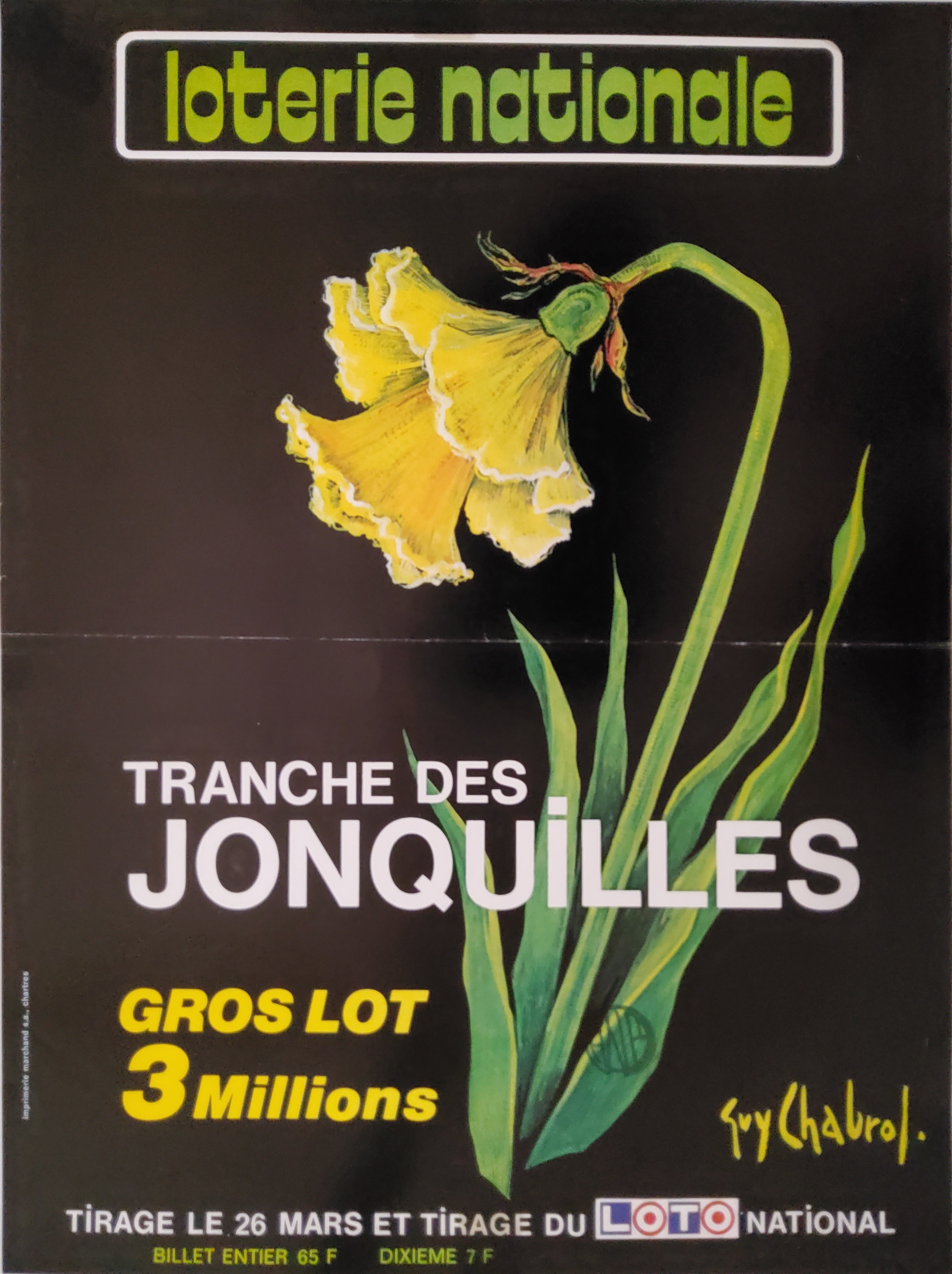 Loterie nationale - Tanche des jonquilles - 26 mars