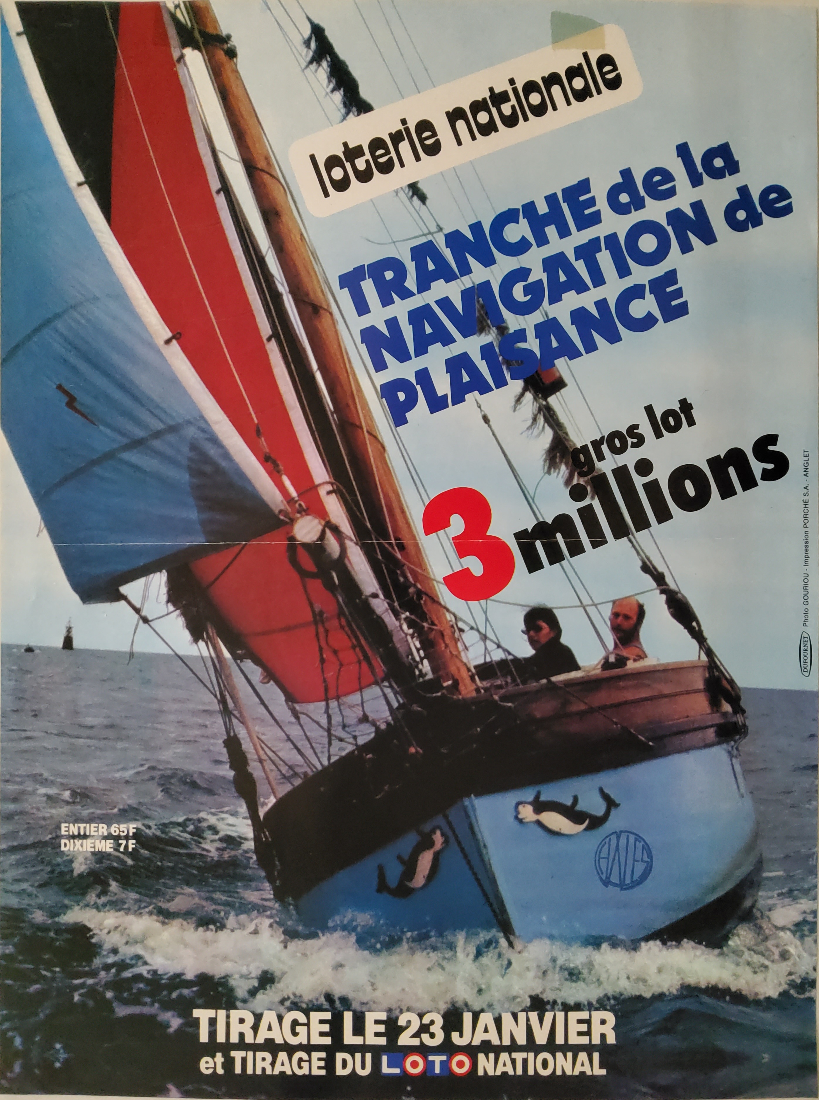 Loterie nationale - Tranche de la navigation de plaisance - 23 janvier