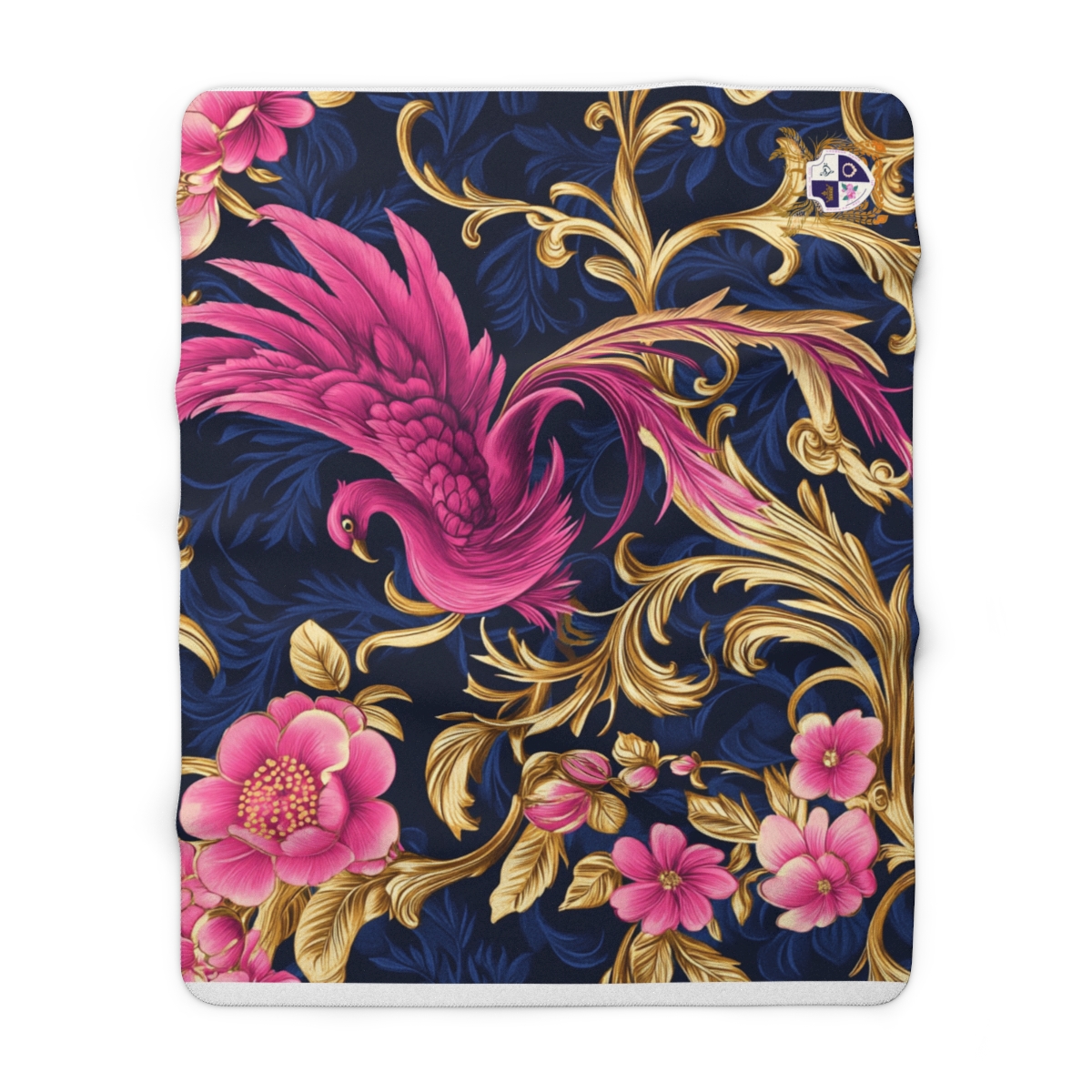 Floral and Bird Pattern Blanket