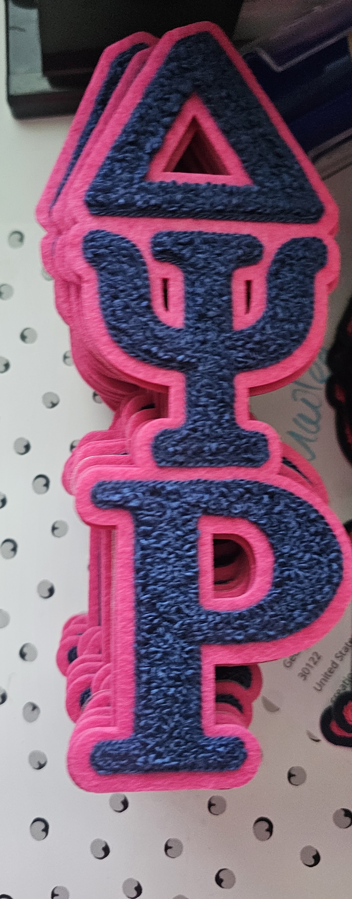 Delta Psi letter patch