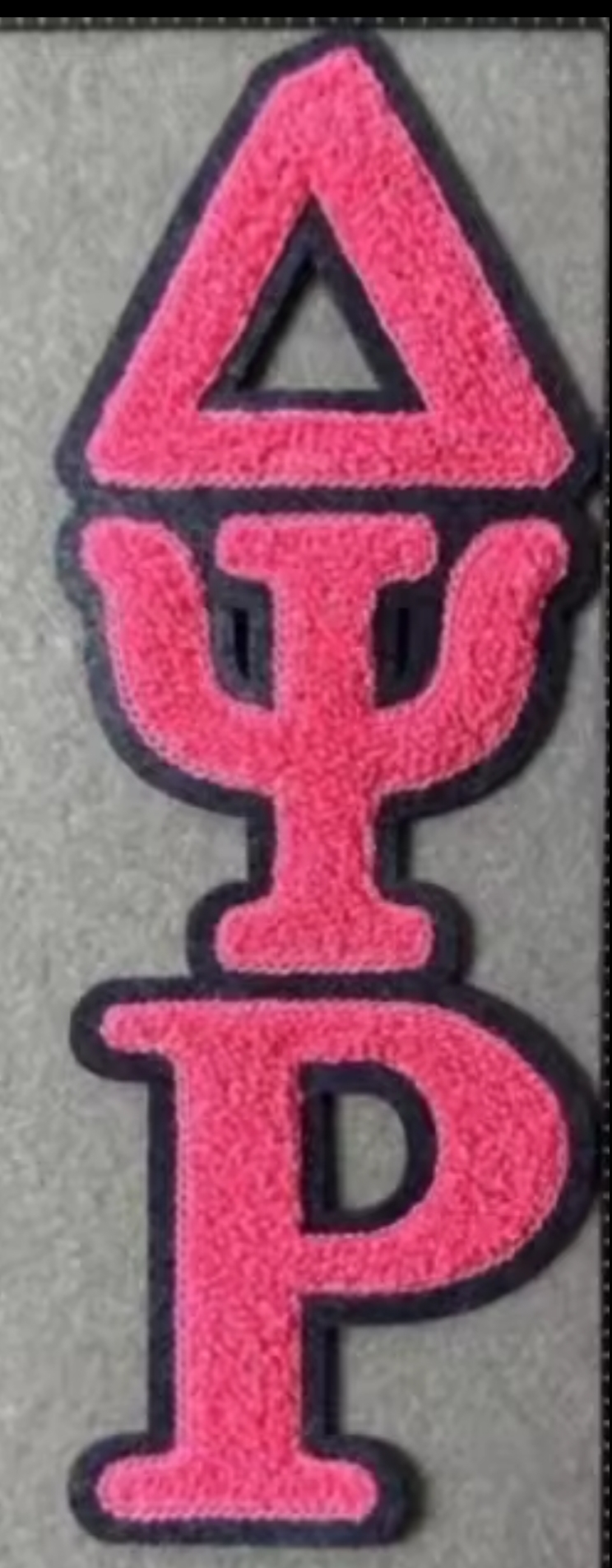 Delta Psi letter patch