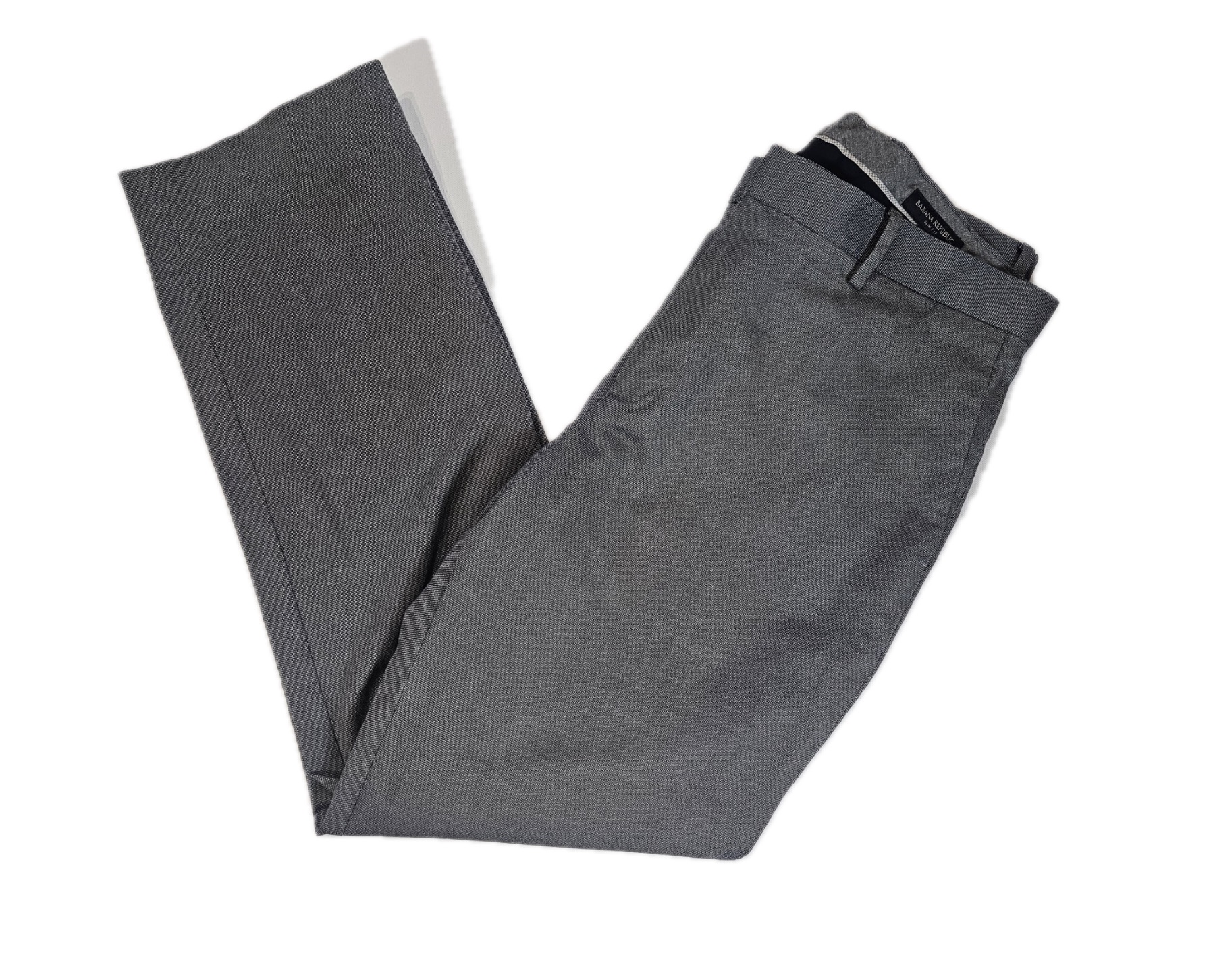 Banana Republic Mens Dress Pants 35x32 Gray Slim Fit Business Casual Career Wear