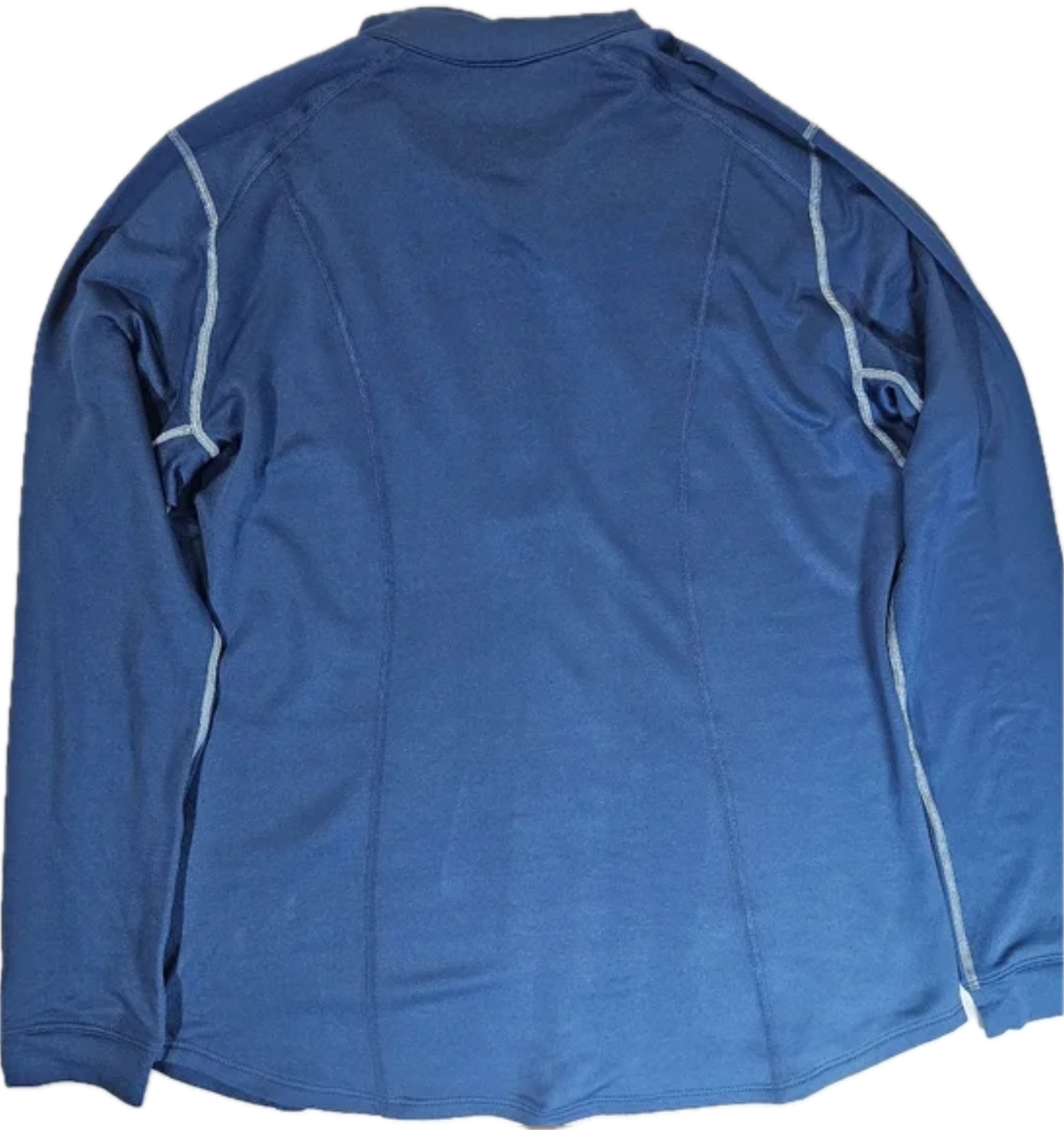 Nike Womens Pullover Large Blue Mock Neck 1/4 Button Golf Ready Activewear Top