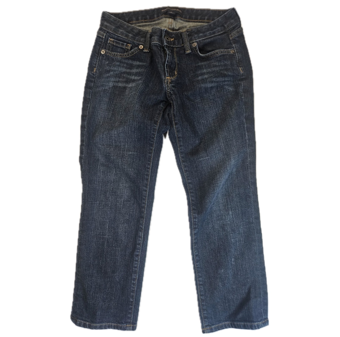 Banana Republic Capri Jeans Womens Size 2 Cropped Dark Was Low Rise Y2K Style