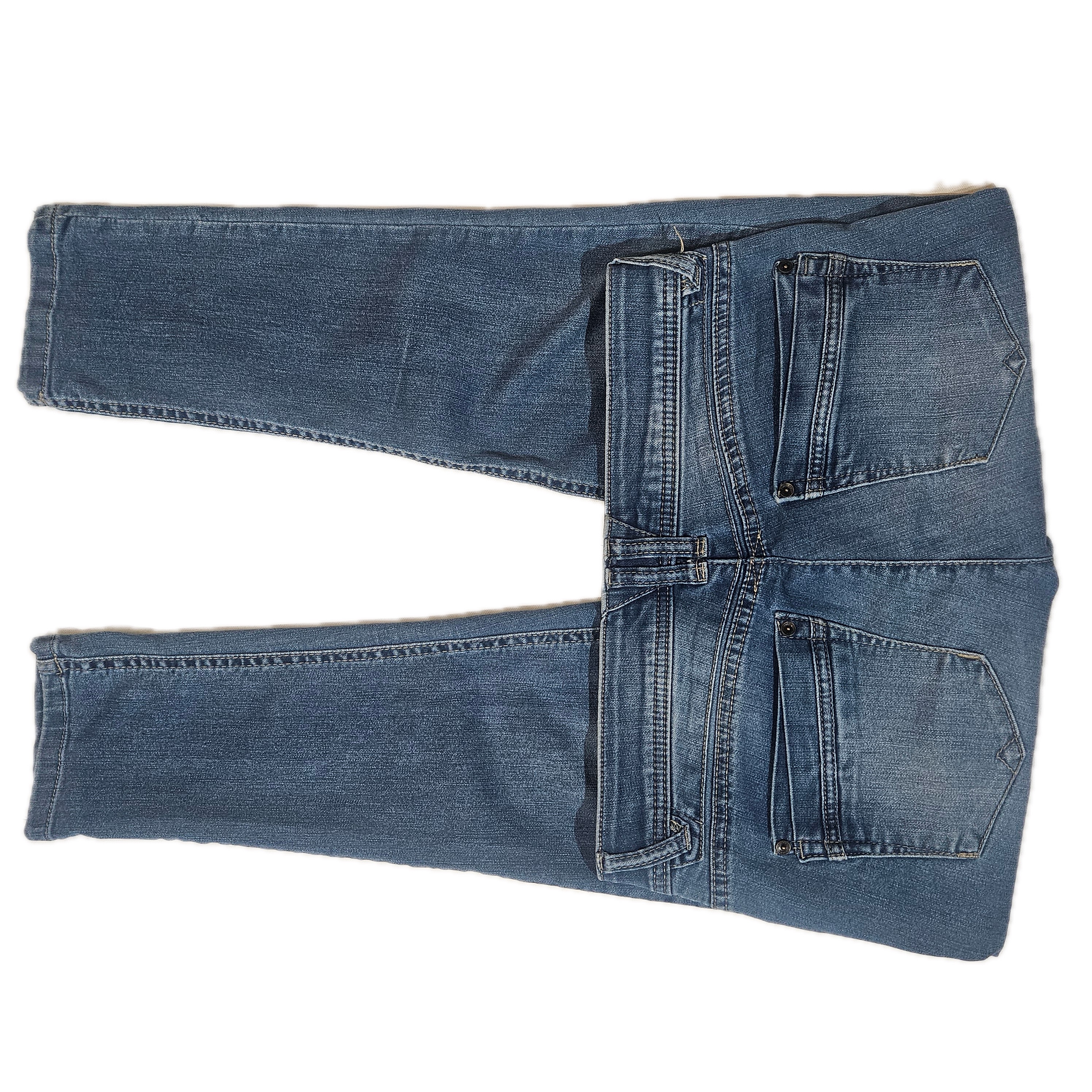 Democracy Jeans Womens 8 Blue Skinny Ab Technology Medium Wash Stretch Denim