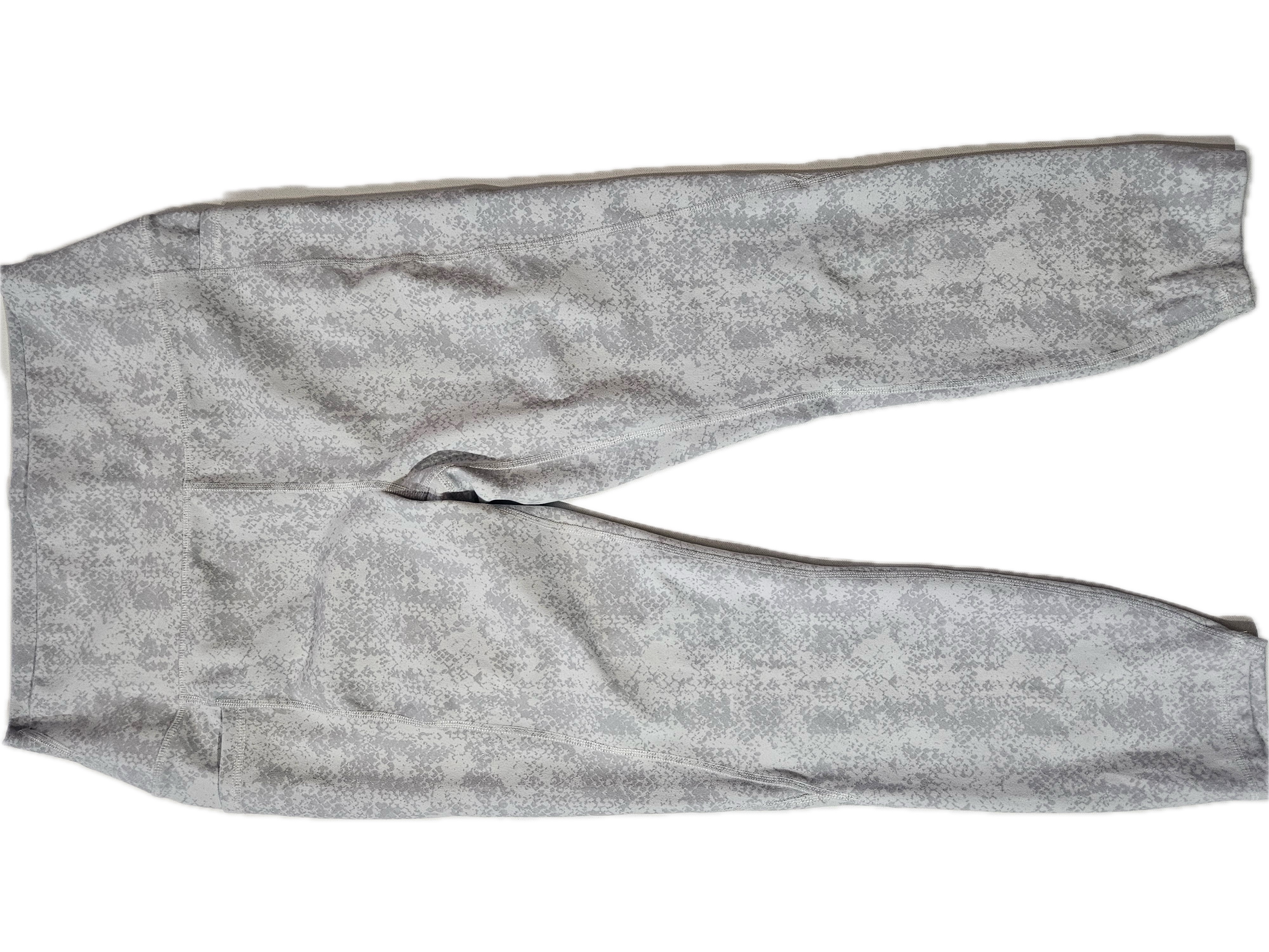 RBX Pants Womens XL Gray Ankle Jersey Camouflage Skinny Stretch Pockets