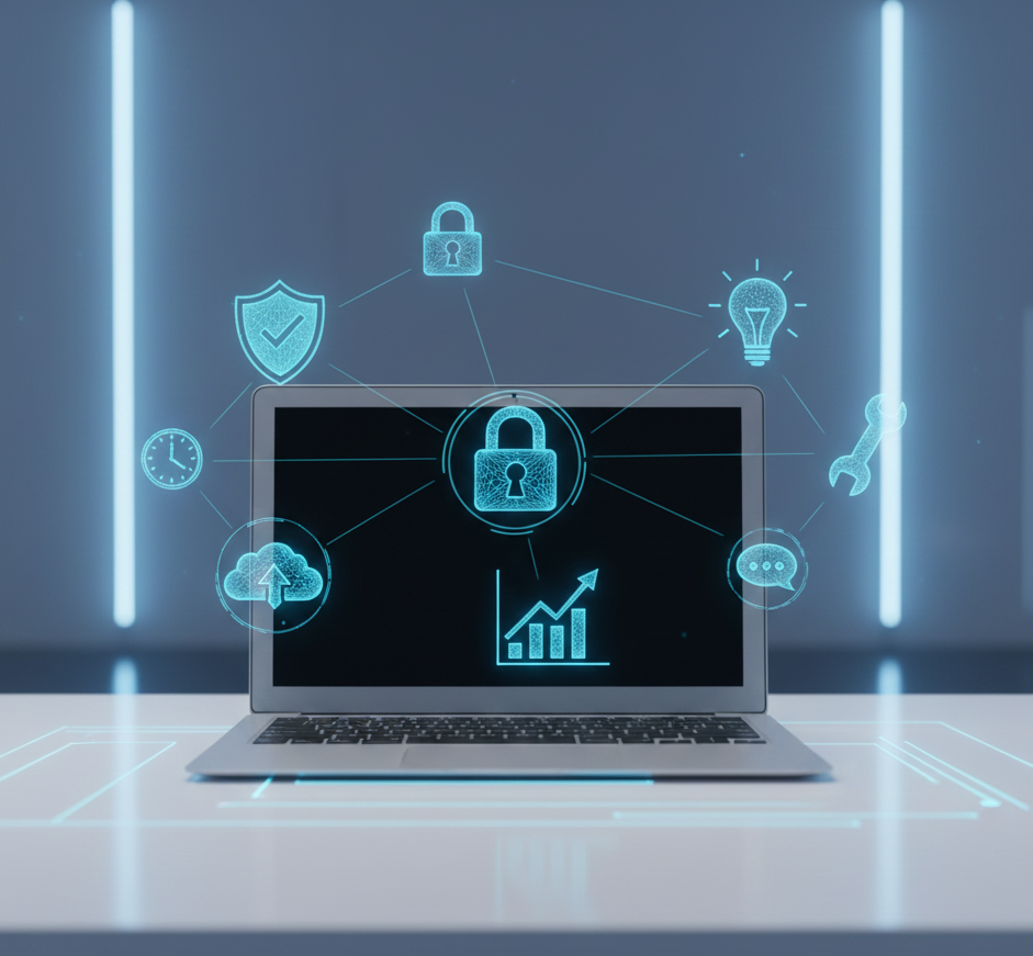 Ordenador portátil de seguridad digital