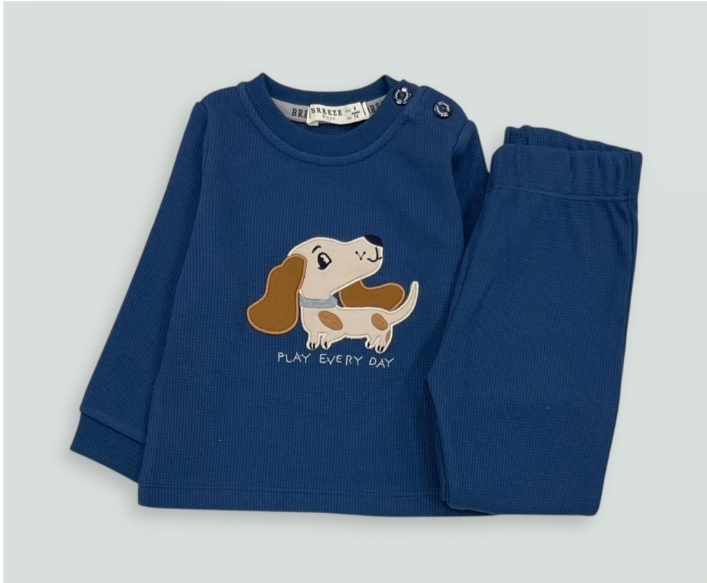 Комплект с принт на кученце