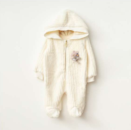 Бебешки комбинезон с качулка от флис