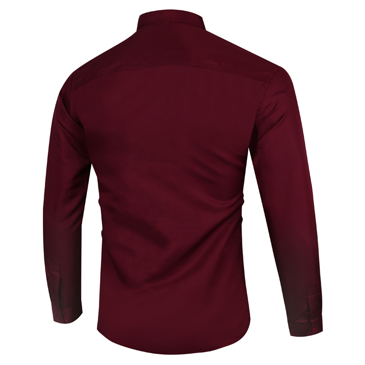 Men's Maroon Formal Shirt