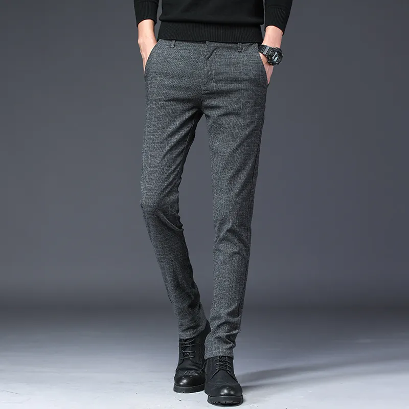 Men's Slim Fit Gray Trousers