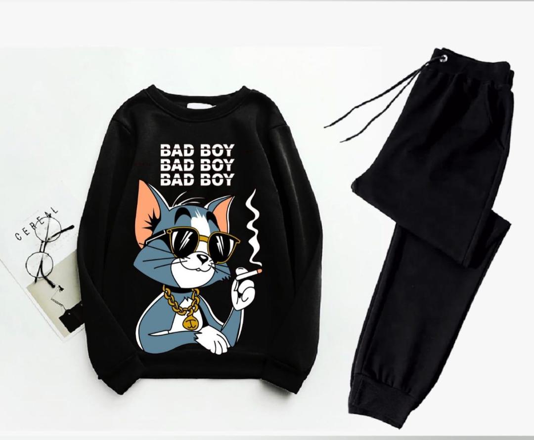 Bad Boy Cartoon Sweatshirt Set