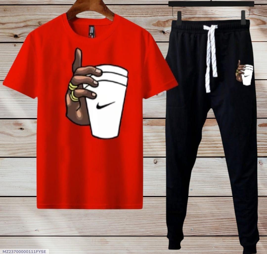 Graphic T-shirt and Jogger Set