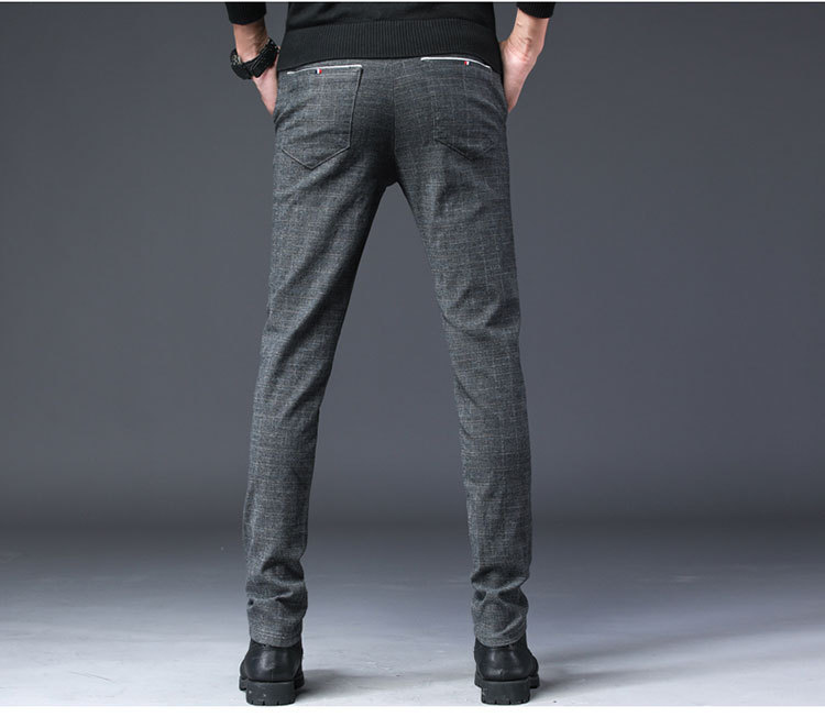 Men's Slim Fit Gray Trousers