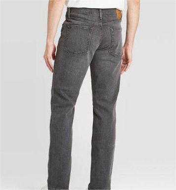 Classic Straight-Fit Grey Jeans