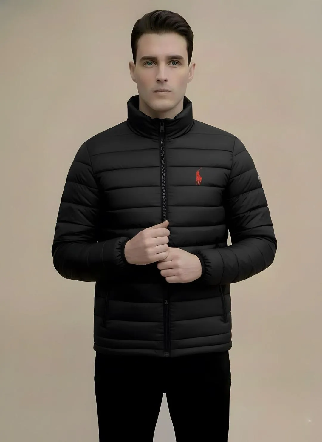 Men's Black Puffer Jacket