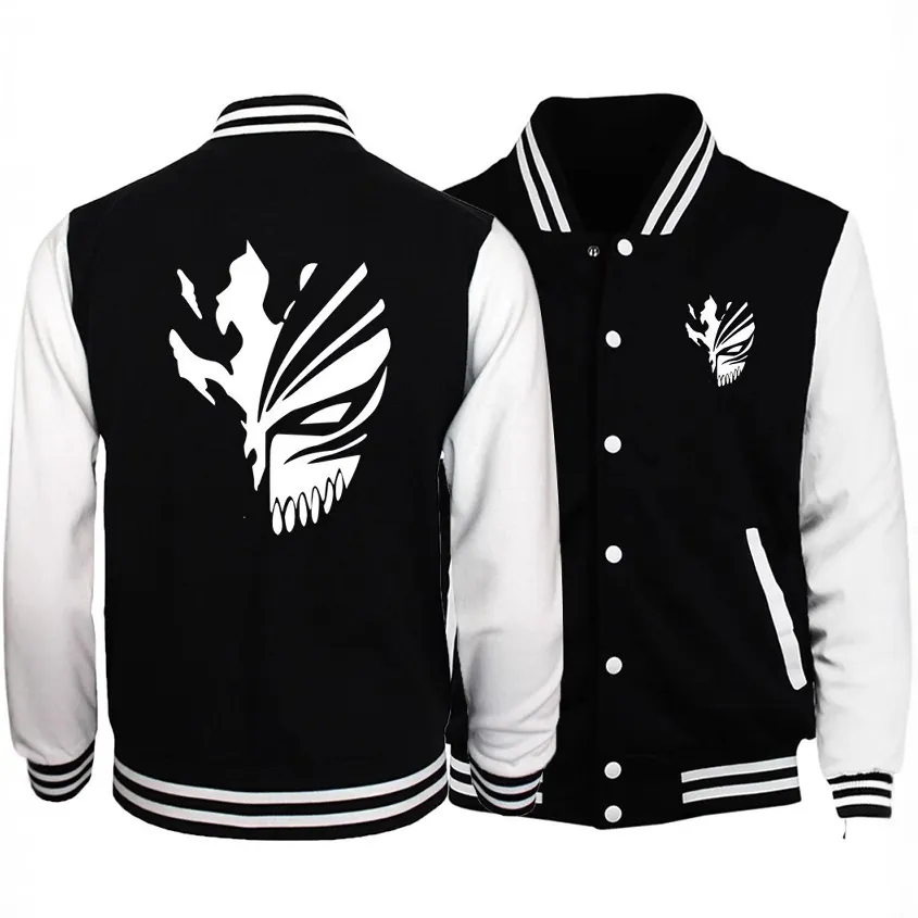 Anime Hollow Mask Varsity Jacket