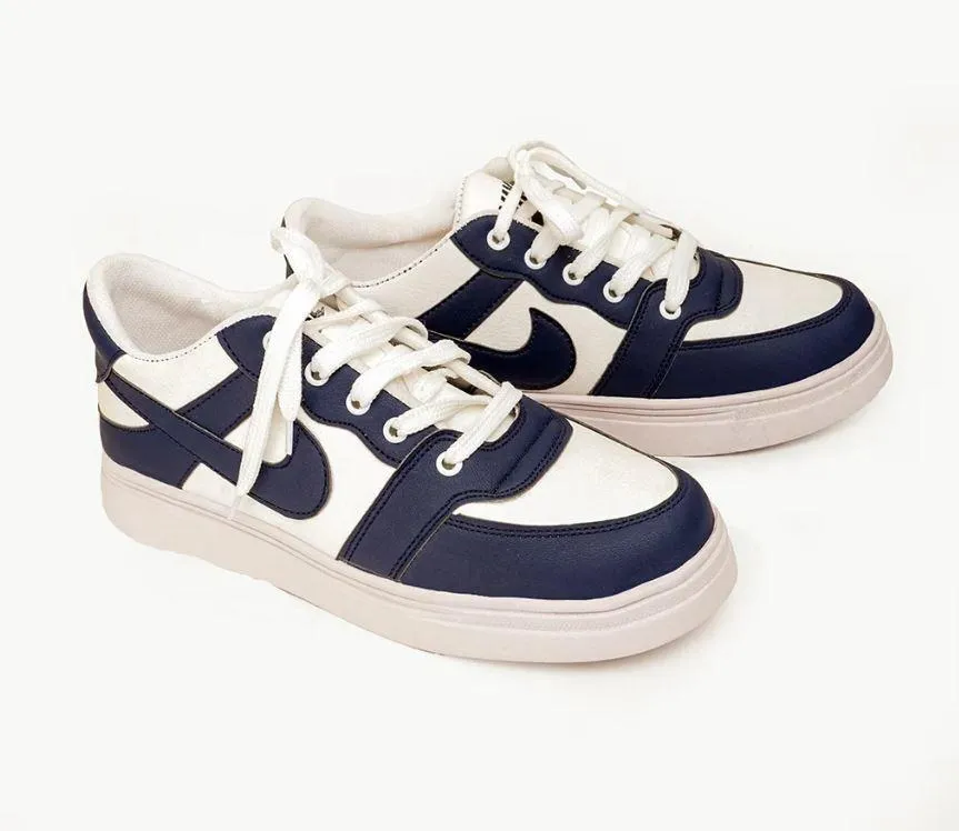 Casual Navy & White Sneakers
