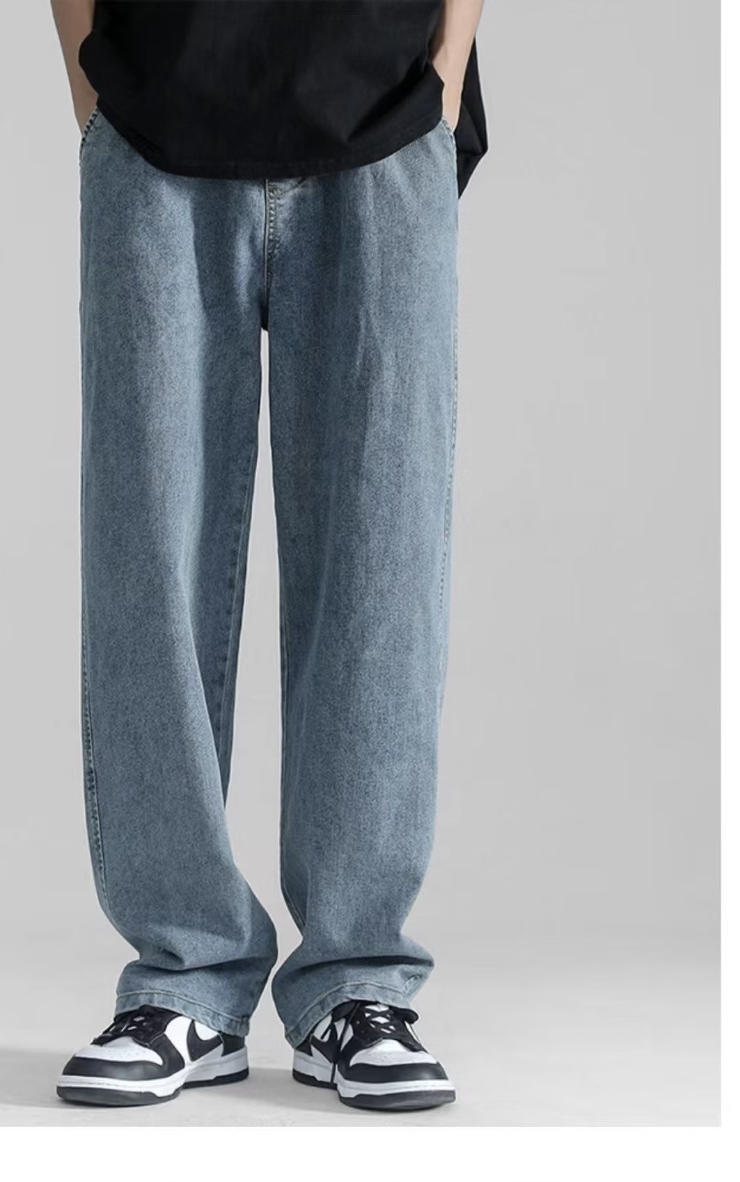 Loose Fit Blue Jeans