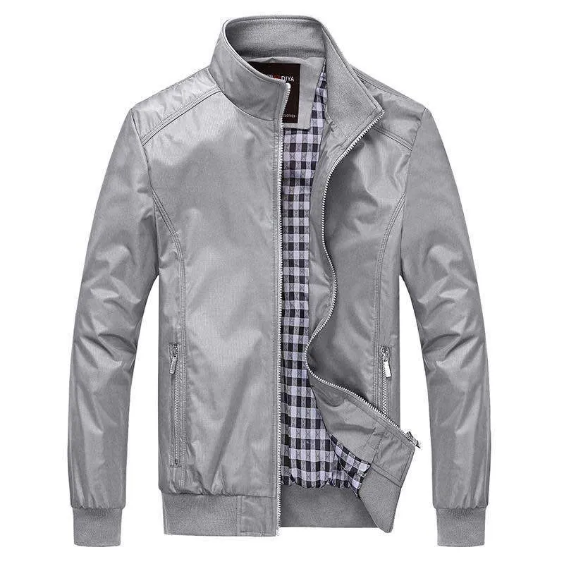 Men's Grey Bomber Jacket