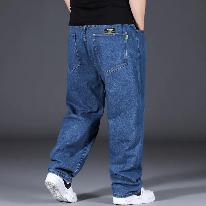 Men's Loose Fit Blue Jeans
