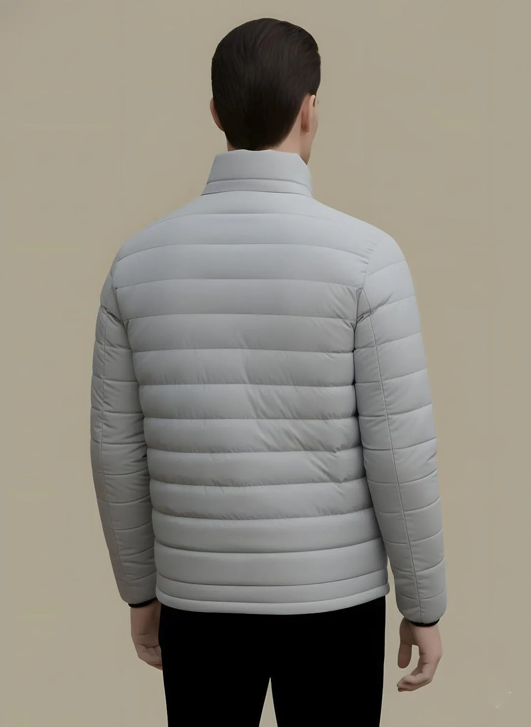 Light Grey Puffer Jacket