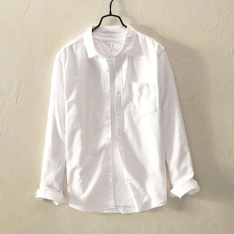 Classic White Button-Up Shirt