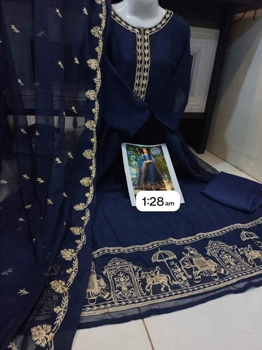 Emerald Green Anarkali Dress