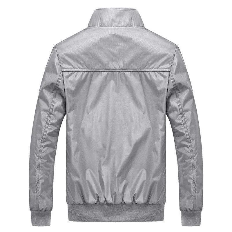 Men's Grey Bomber Jacket