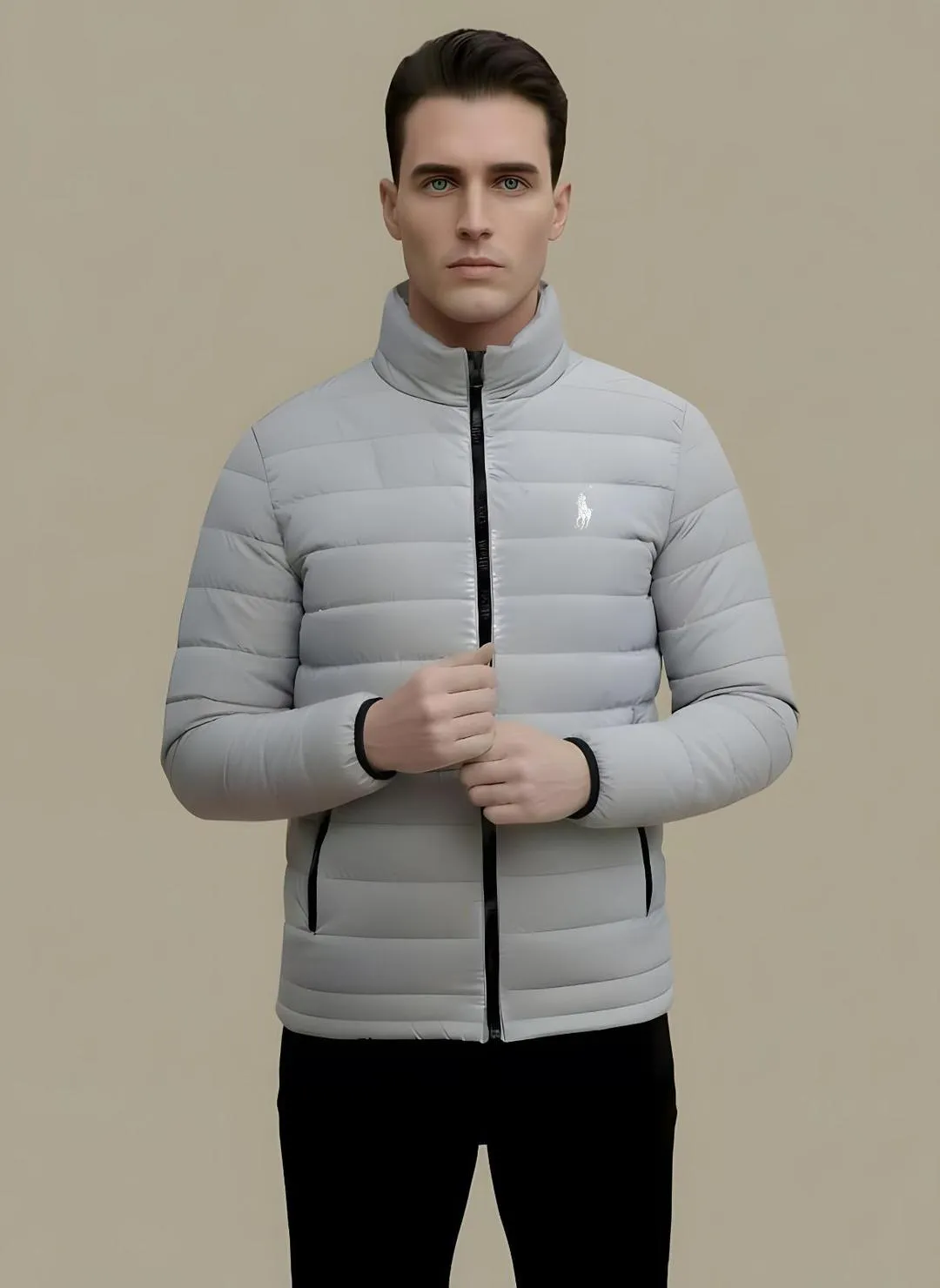 Light Grey Puffer Jacket