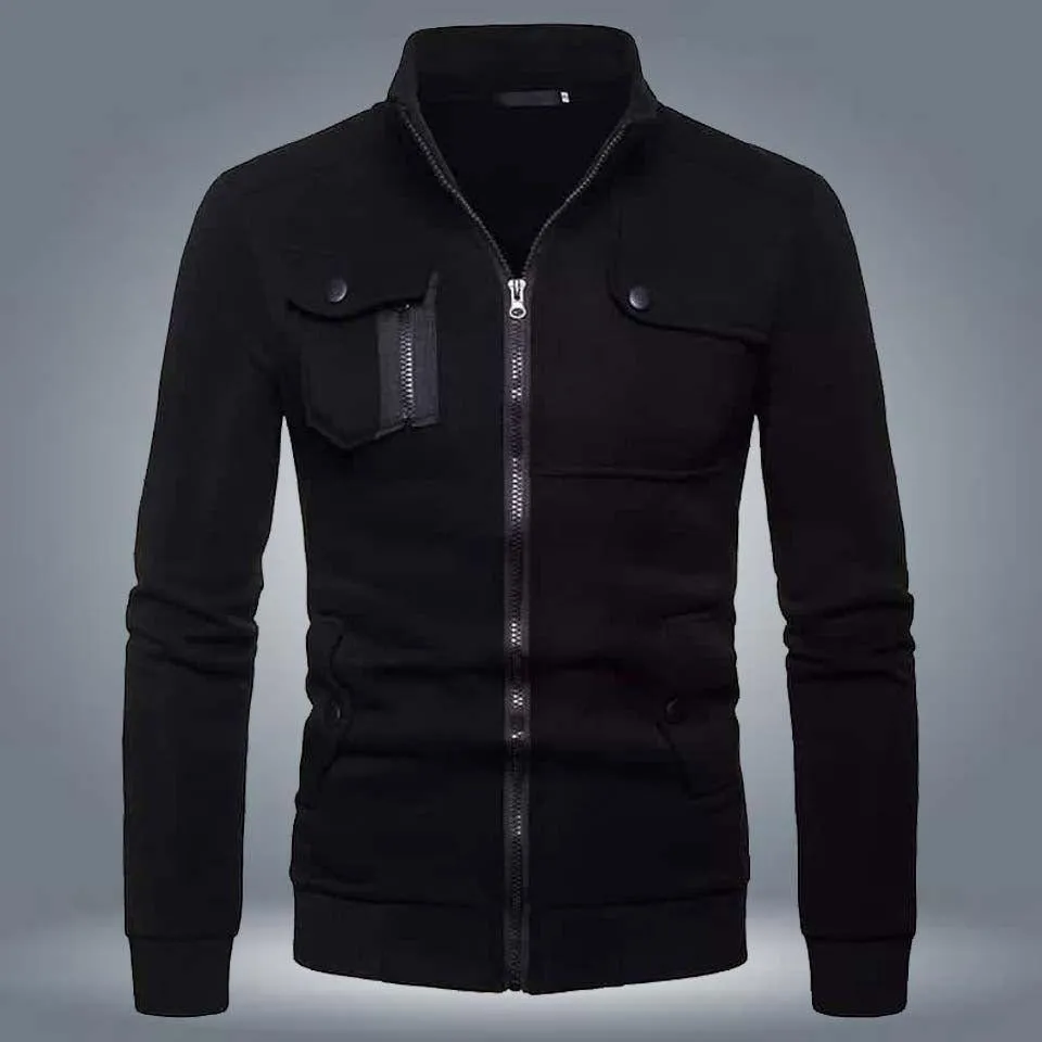 Men's Black Casual Jacket